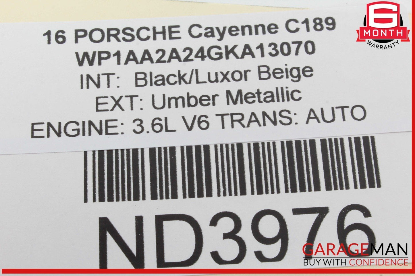 11-18 Porsche Cayenne 958 Rear Right or Left Side Upper Forward Control Arm OEM
