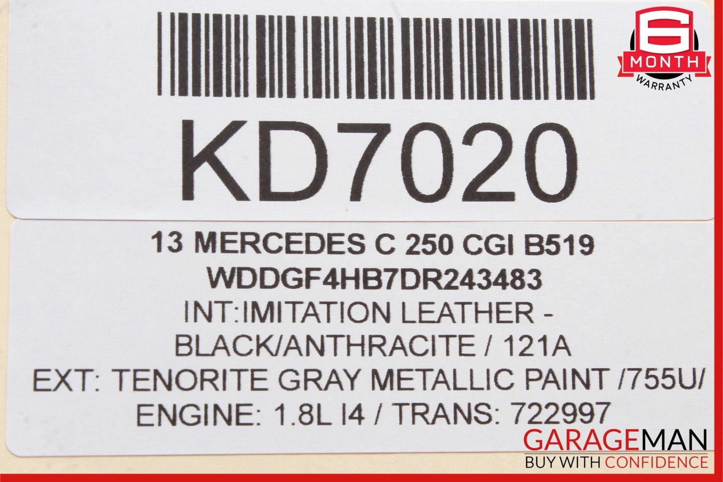 08-18 Mercedes W204 C250 C300 E350 CLS500 Rear Left Door Control Module Unit OEM