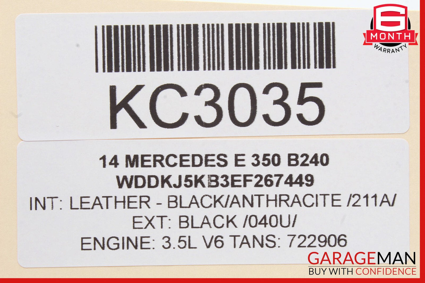 08-18 Mercedes W207 E350 C250 CLS550 Front Left Side Door Control Module OEM