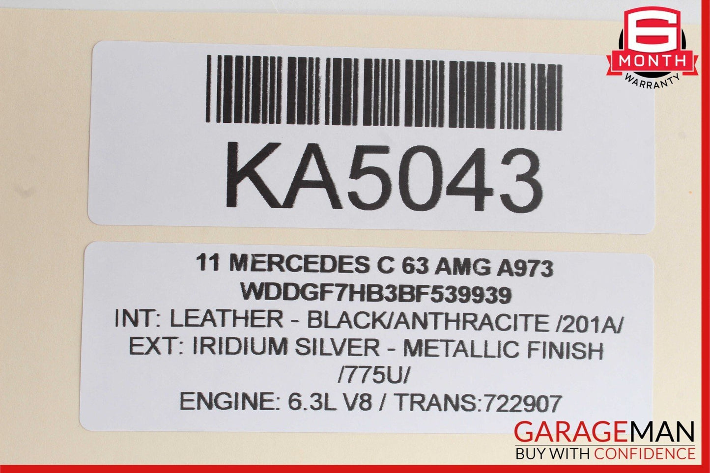 08-18 Mercedes W204 C300 C63 AMG E350 Rear Left Side Door Control Module OEM