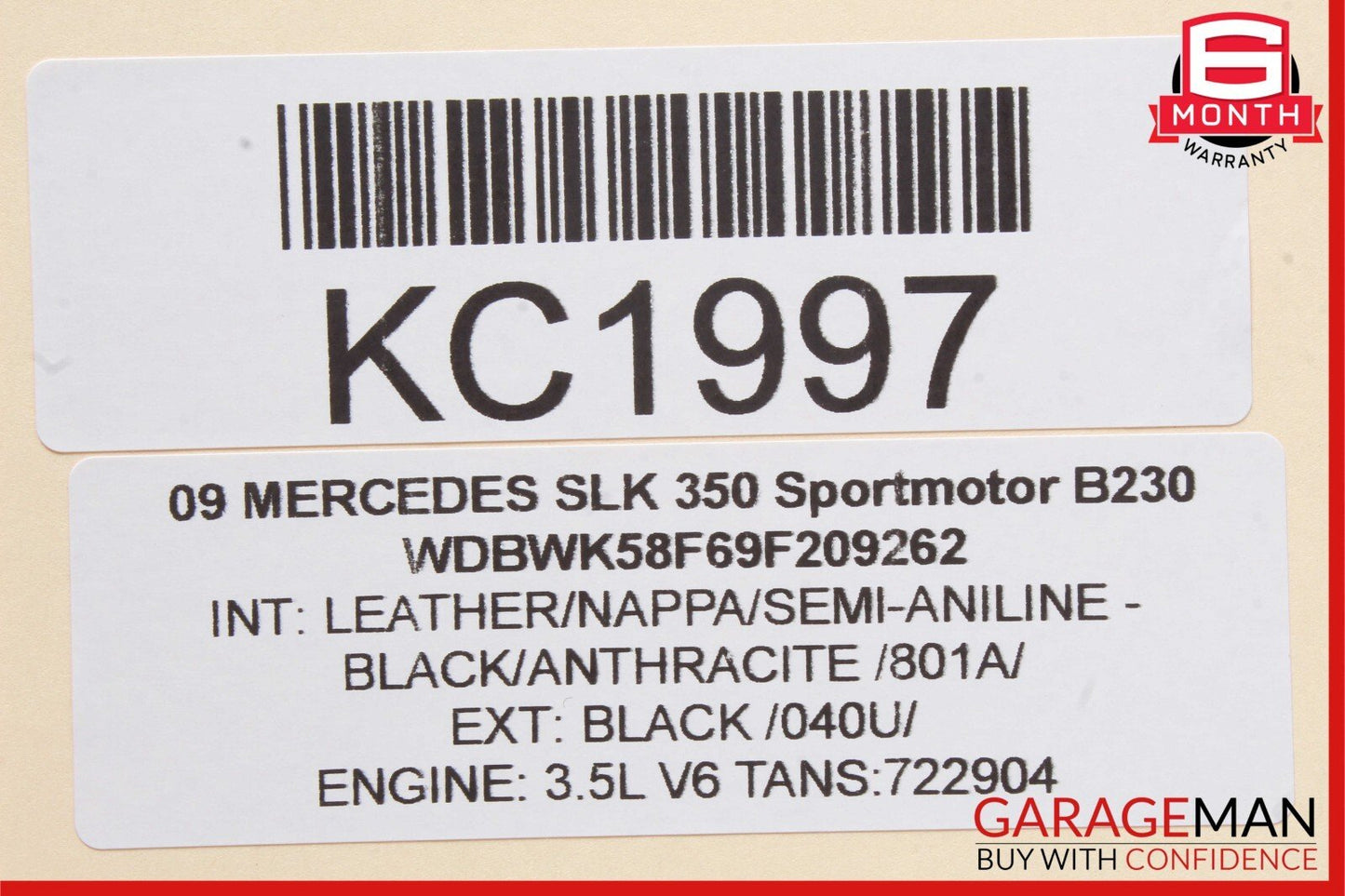 03-11 Mercedes R171 SLK350 Xenon HID Head Light Headlight Ballast Module OEM