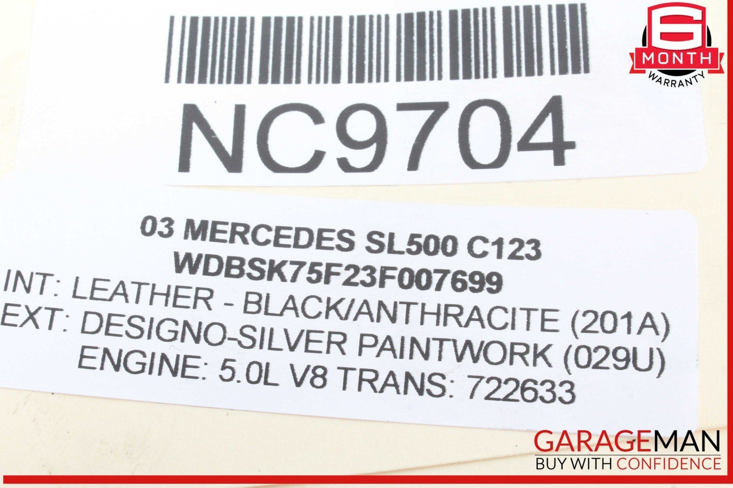 00-06 Mercedes R230 SL500 Front ABC Hydraulic Valve Block Suspension Pump OEM