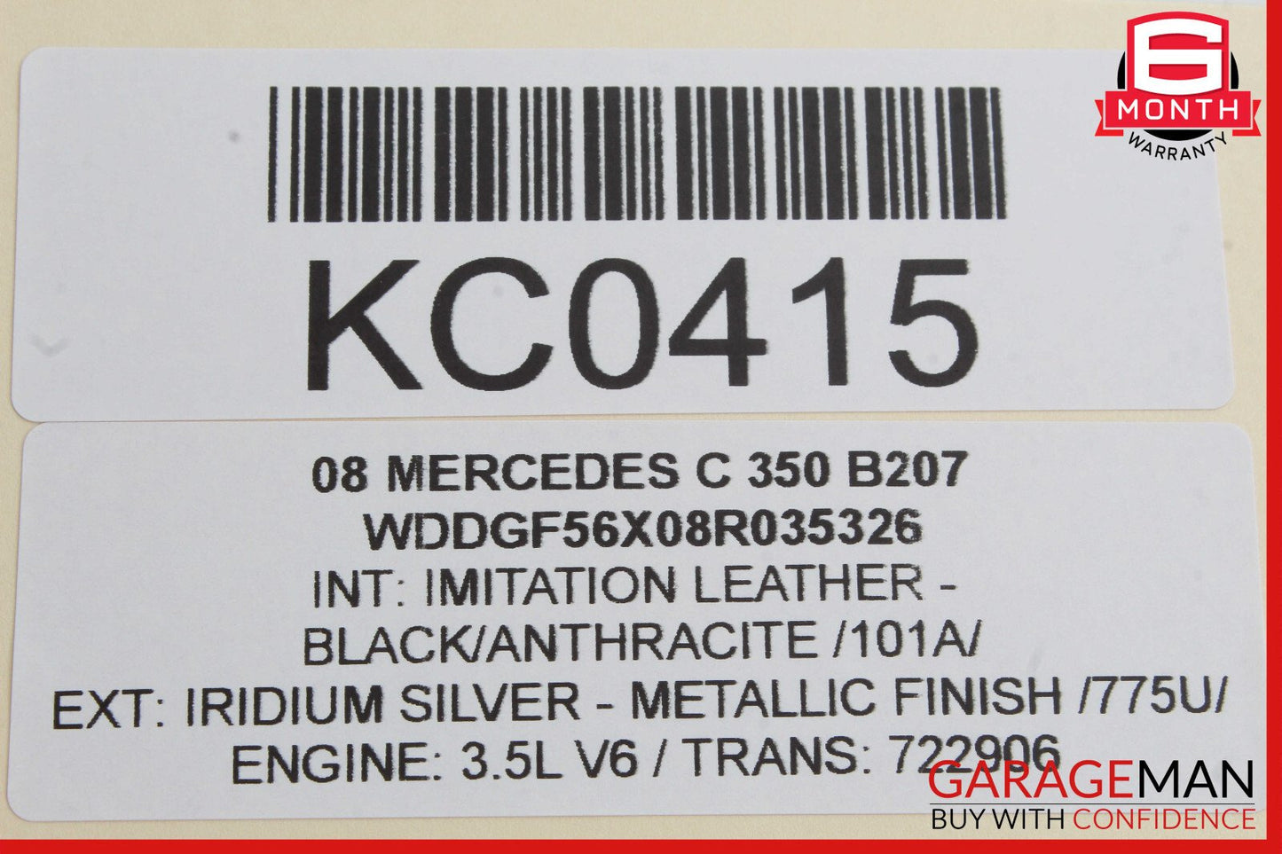 08-14 Mercedes W204 C350 Rear Right Side Door Control Module 2048702526 OEM