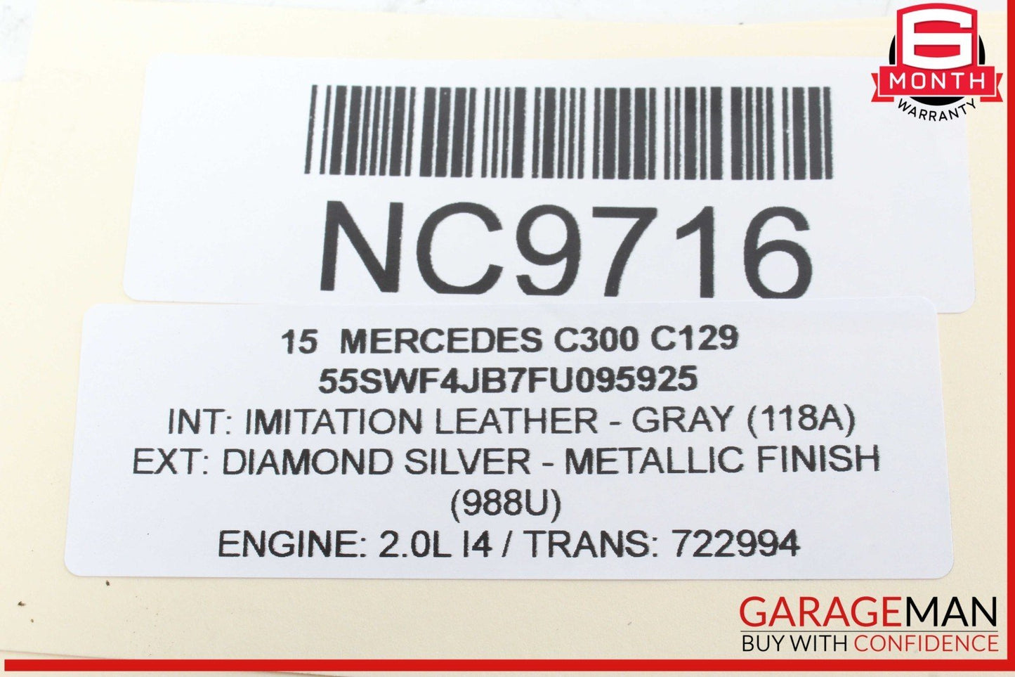 15-20 Mercedes W205 C300 Rear Left or Right Suspension Lower Control Arm OEM