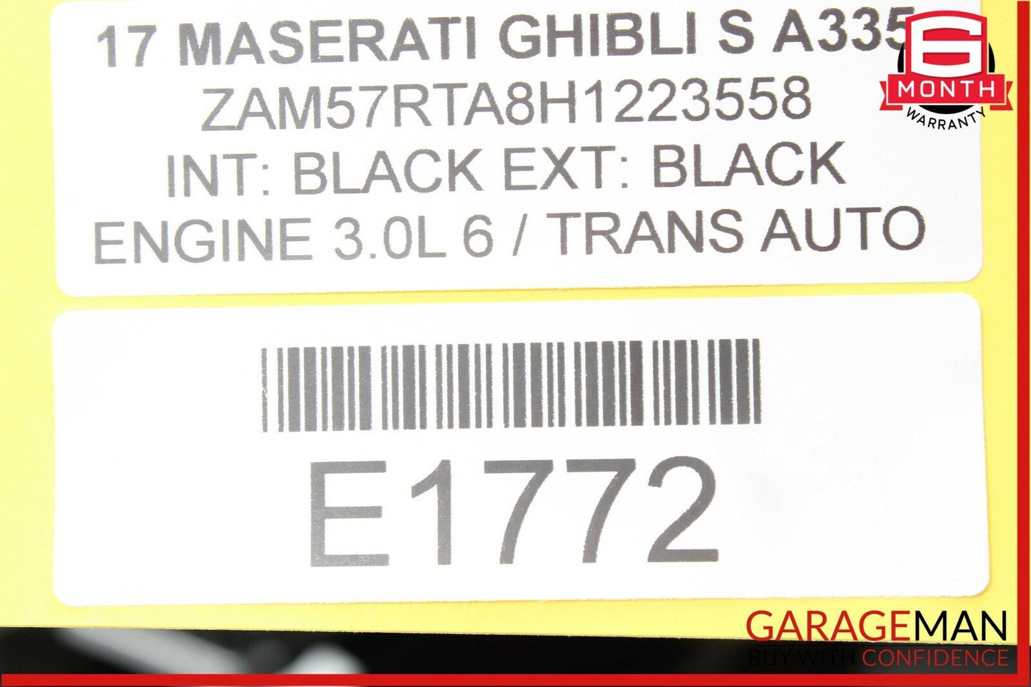 14-17 Maserati Ghibli S A/C AC Heater Blower Motor Fan Assembly OEM