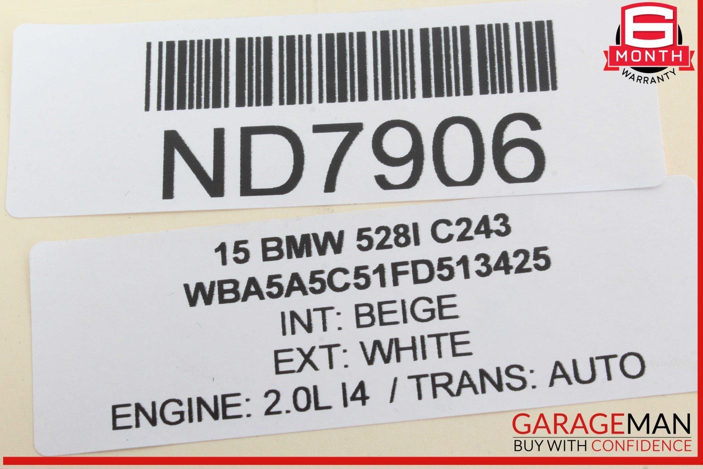 11-16 BMW 528i 535i 550i F10 Trunk Lid Liftgate Tailgate Control Module Unit OEM