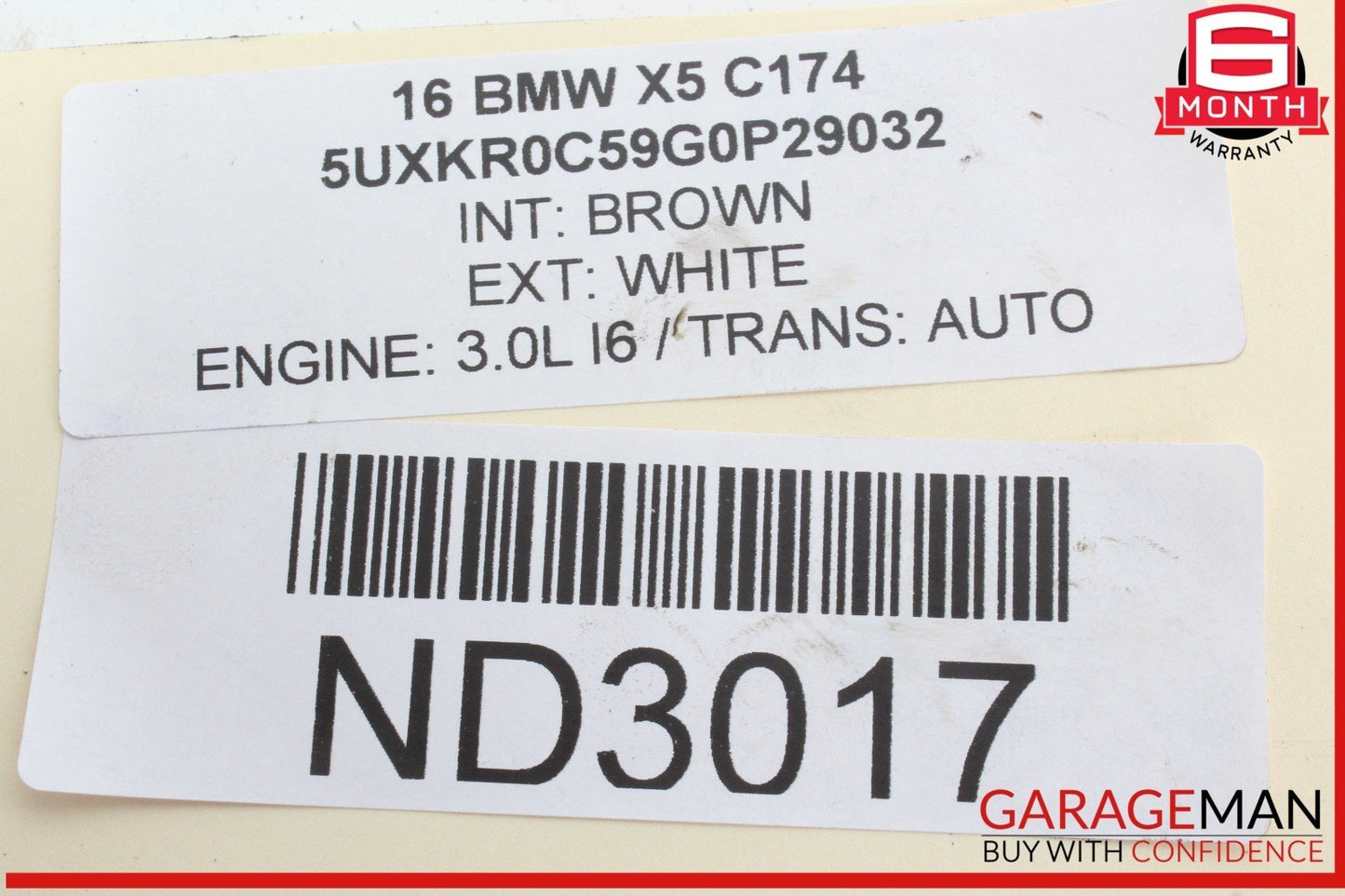 14-18 BMW X5 X6 Rear Left or Rear Right Side Wheel Hub Bearing 6770974 OEM