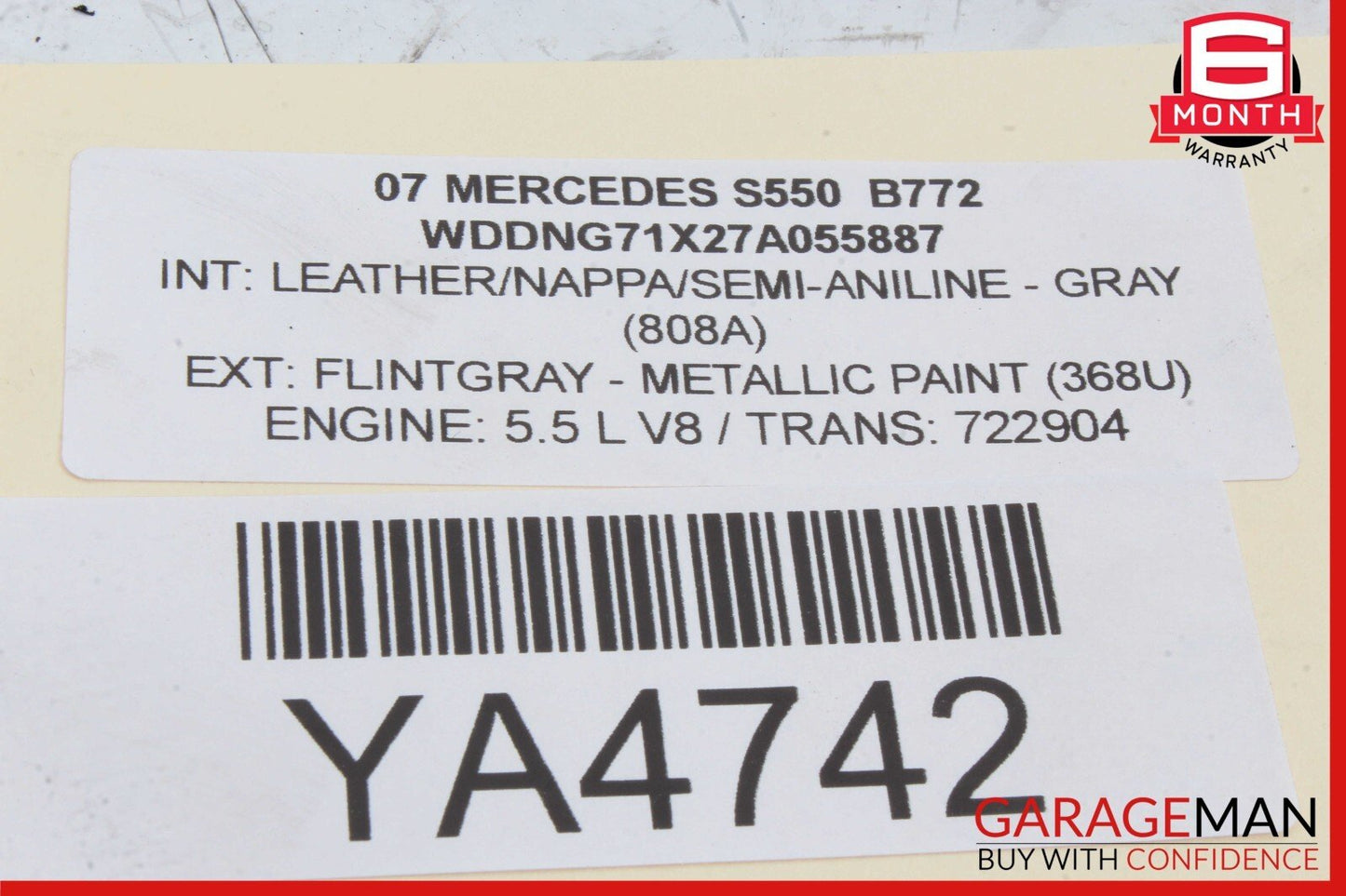 07-14 Mercedes W221 S550 S600 Front Right Dash AC A/C Air Vent Grille Cover OEM