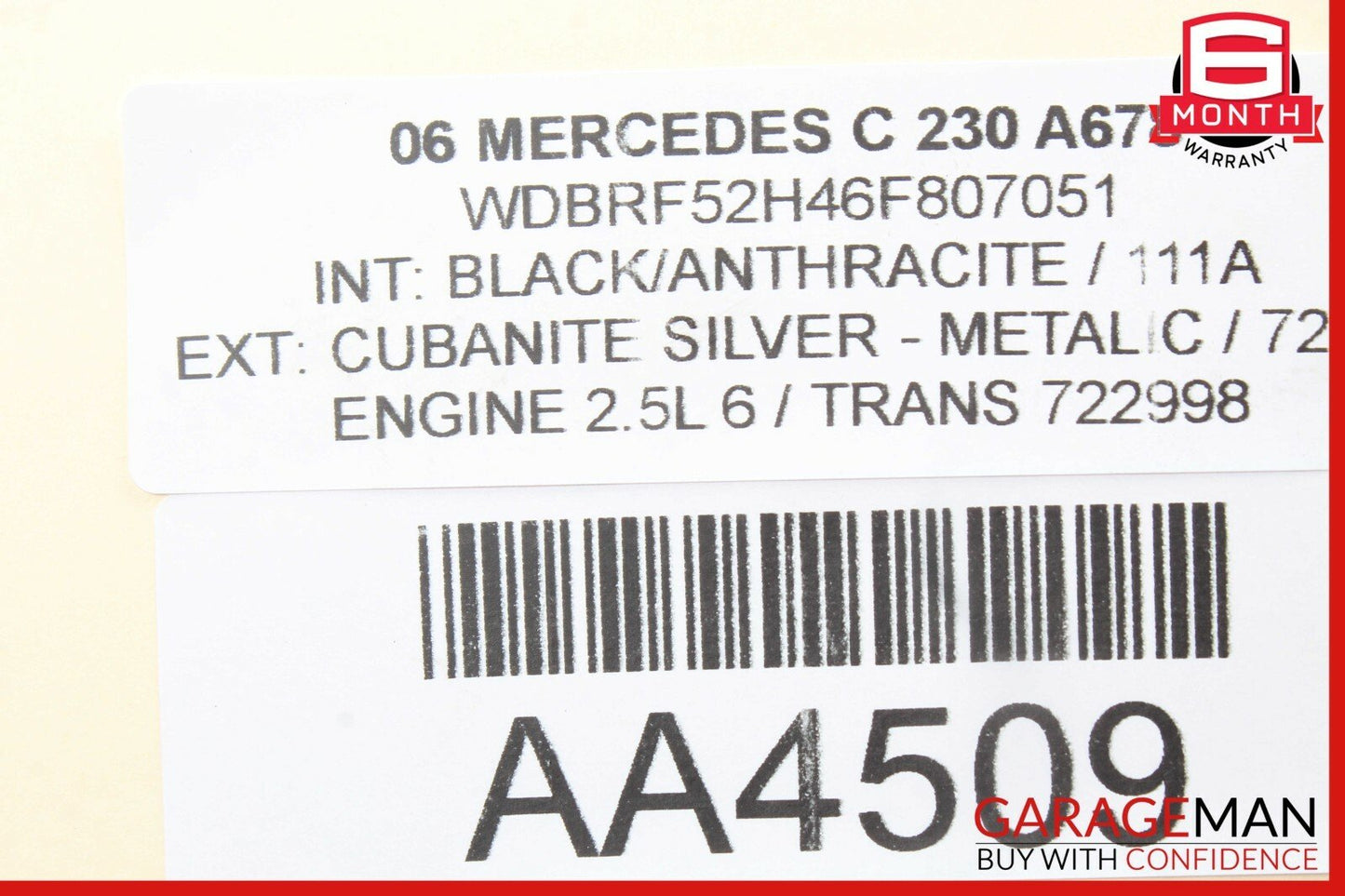 01-07 Mercedes W203 C230 C320 C32 AMG Front Right Side Suspension Control Arm