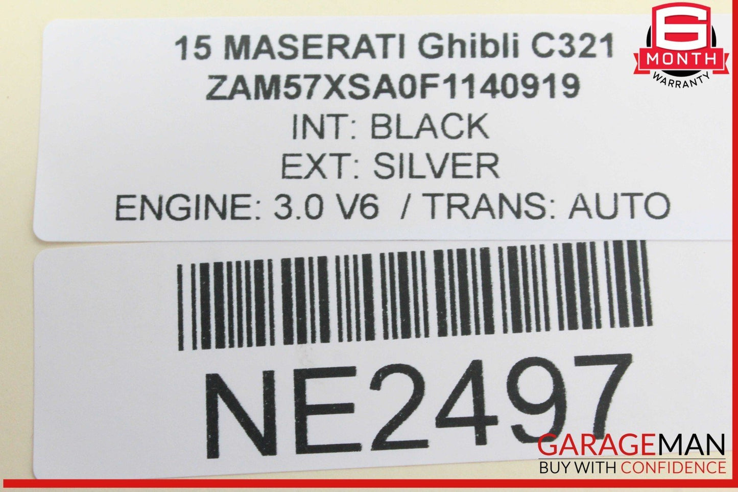 14-17 Maserati Ghibli Rear Right or Left Side Lower Control Arm 670002808 OEM