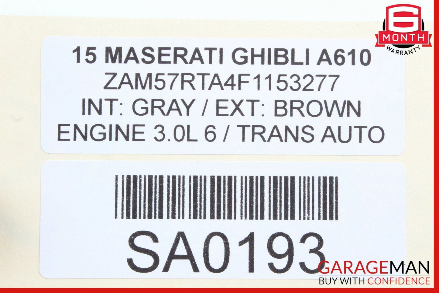 14-17 Maserati Ghibli Rear Prop Propeller Drive Axle Shaft Driveshaft Assembly