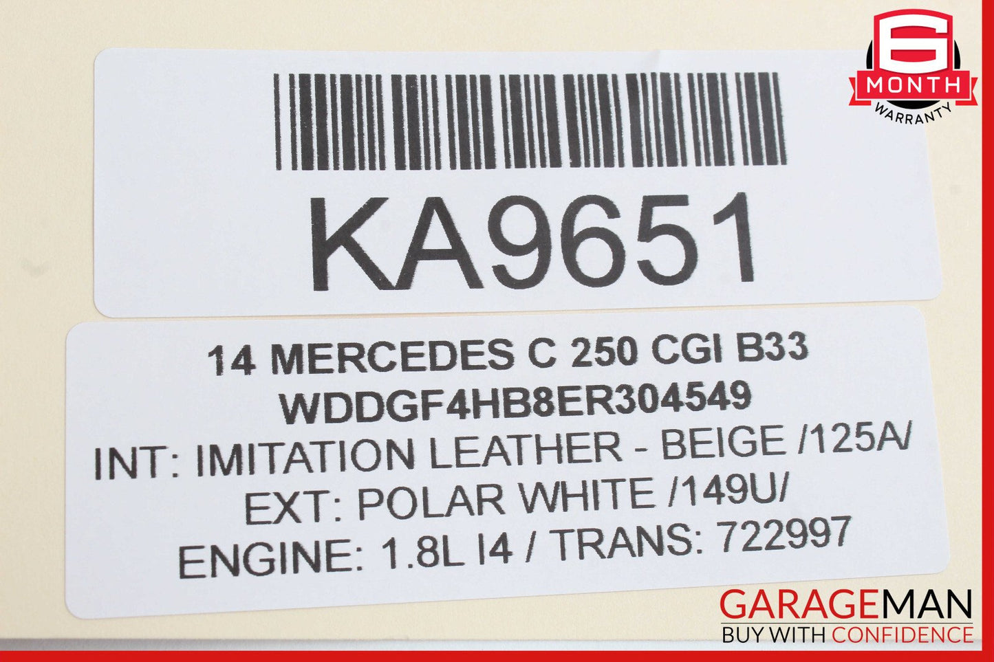 08-18 Mercedes W204 C250 CLS550 C300 Rear Right Side Door Control Module OEM