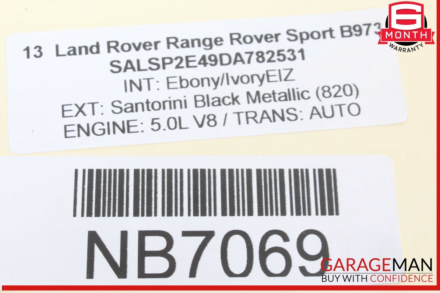 10-13 Land Rover Range Rover Sport Rear Right Passenger Side Lower Control Arm