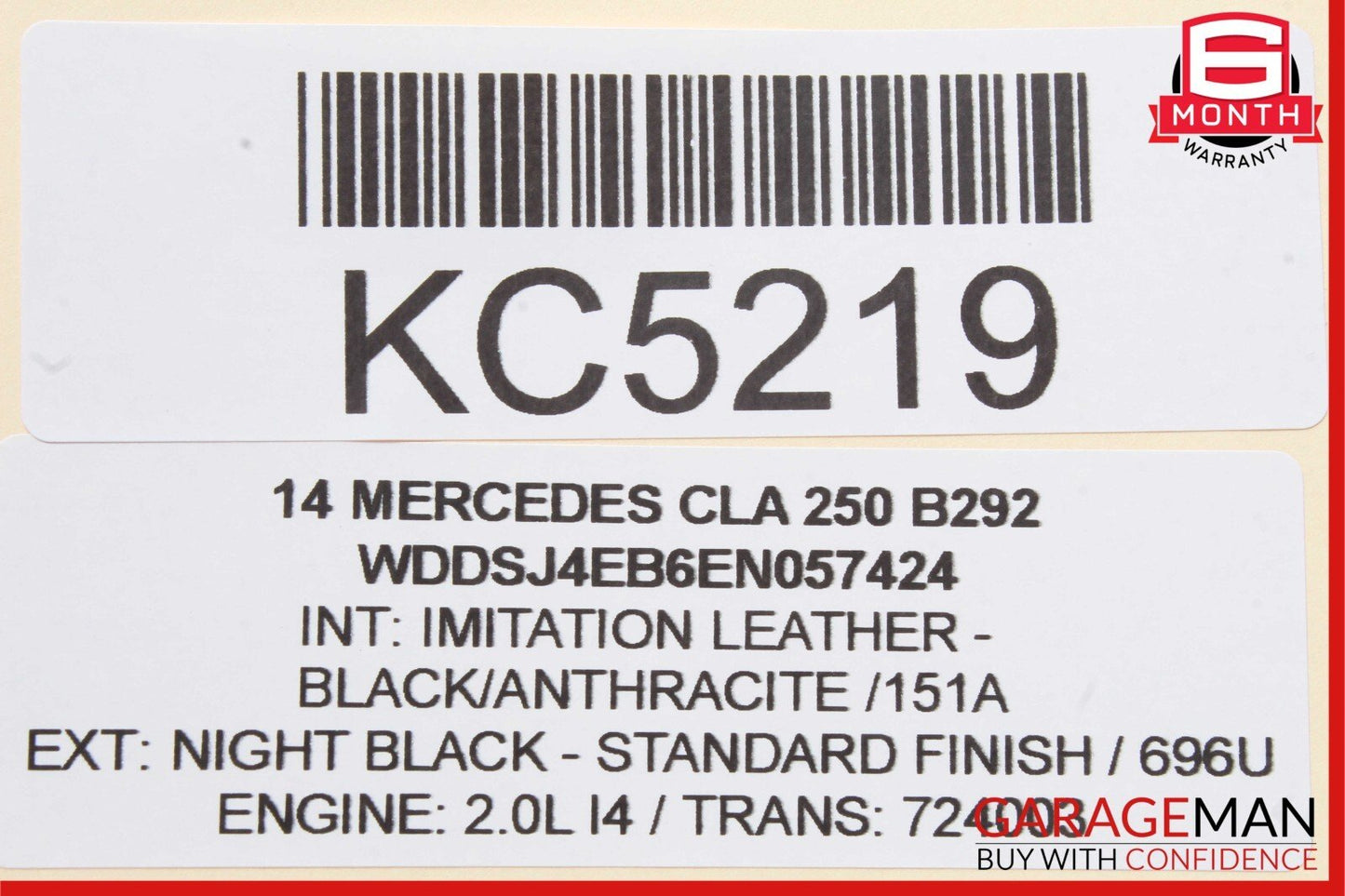 14-18 Mercedes W117 CLA250 Rear Right Side Door Window Regulator Motor OEM