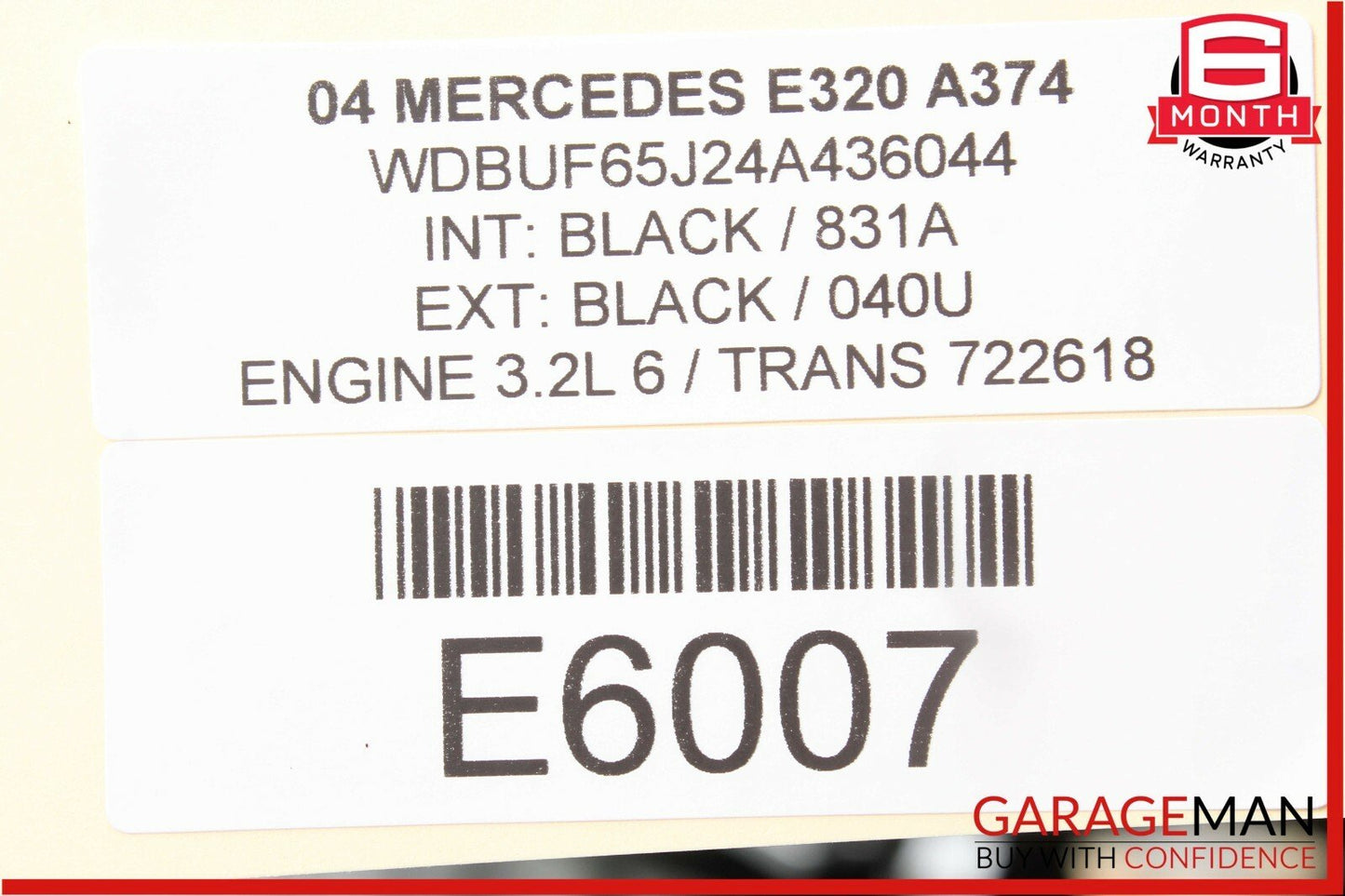 03-09 Mercedes W211 E320 Front Left & Right Side Tweeter Speaker Cover Set Black