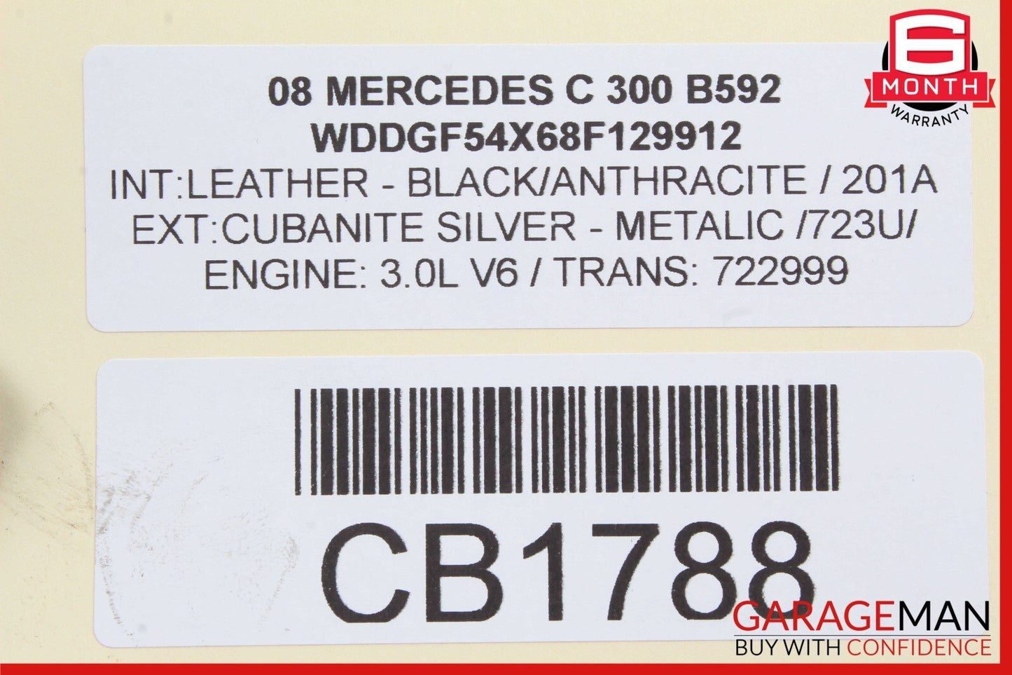 08-17 Mercedes W204 C300 CLS500 CLS550 Rear Right or Left Side Lower Control Arm