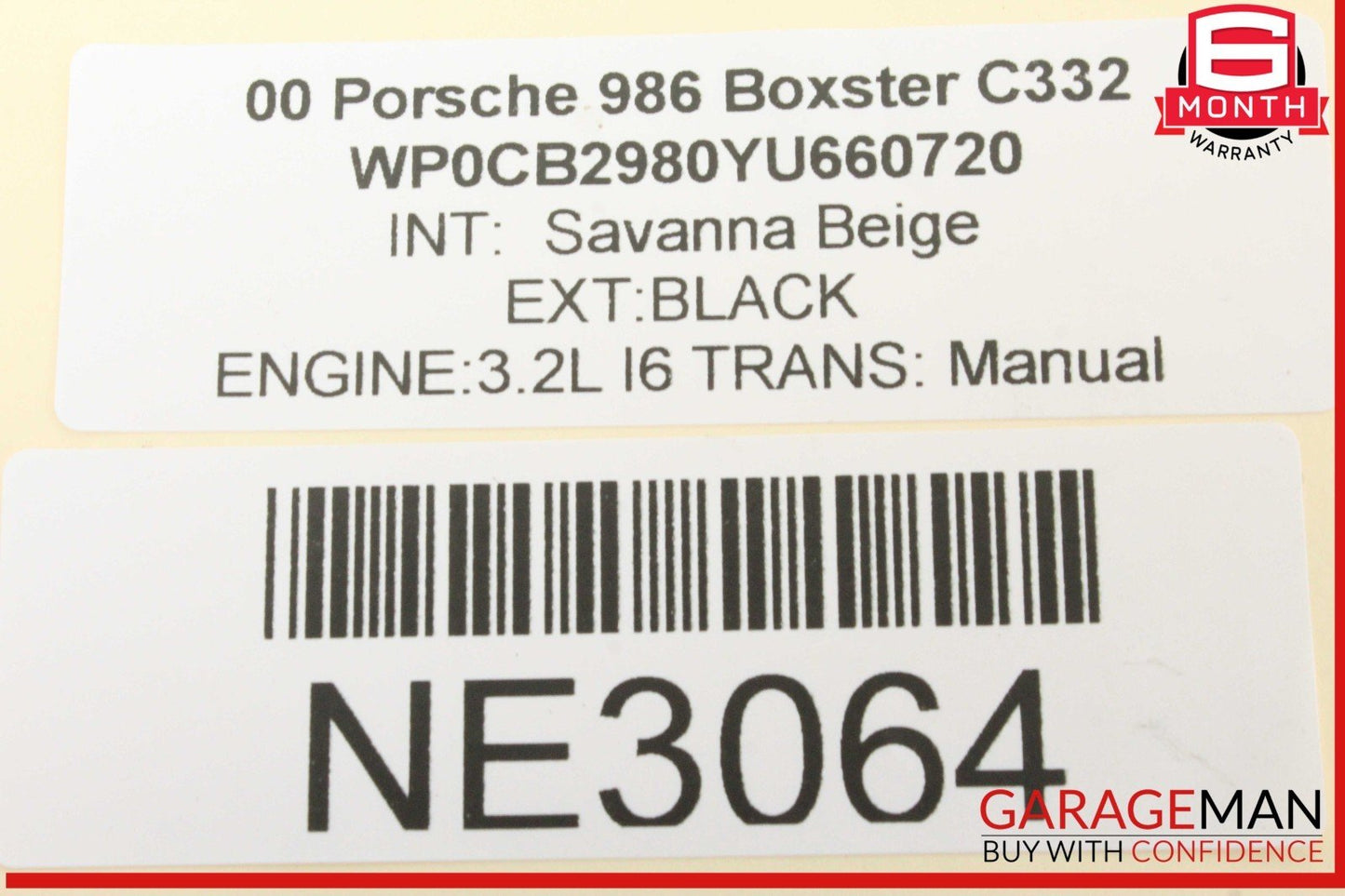 97-04 Porsche Boxster 986 ABS Anti Lock Brake Pump Unit Module 99635575504 OEM