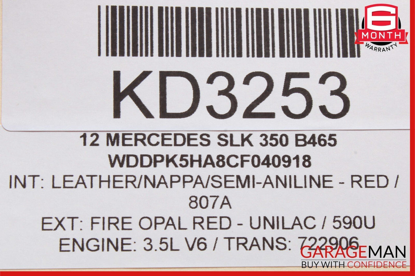2012 Mercedes R172 SLK350 SLK250 Front Left Driver Side Door Control Module OEM
