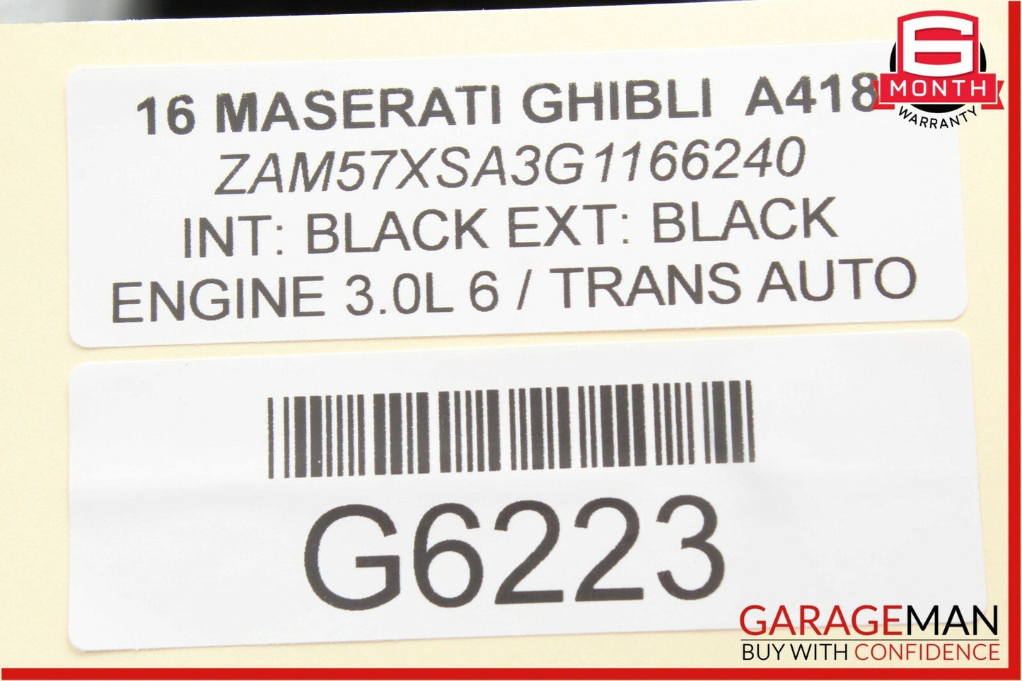 14-17 Maserati Ghibli Main Engine Motor Harness Wire Wiring Cable Plug Assembly