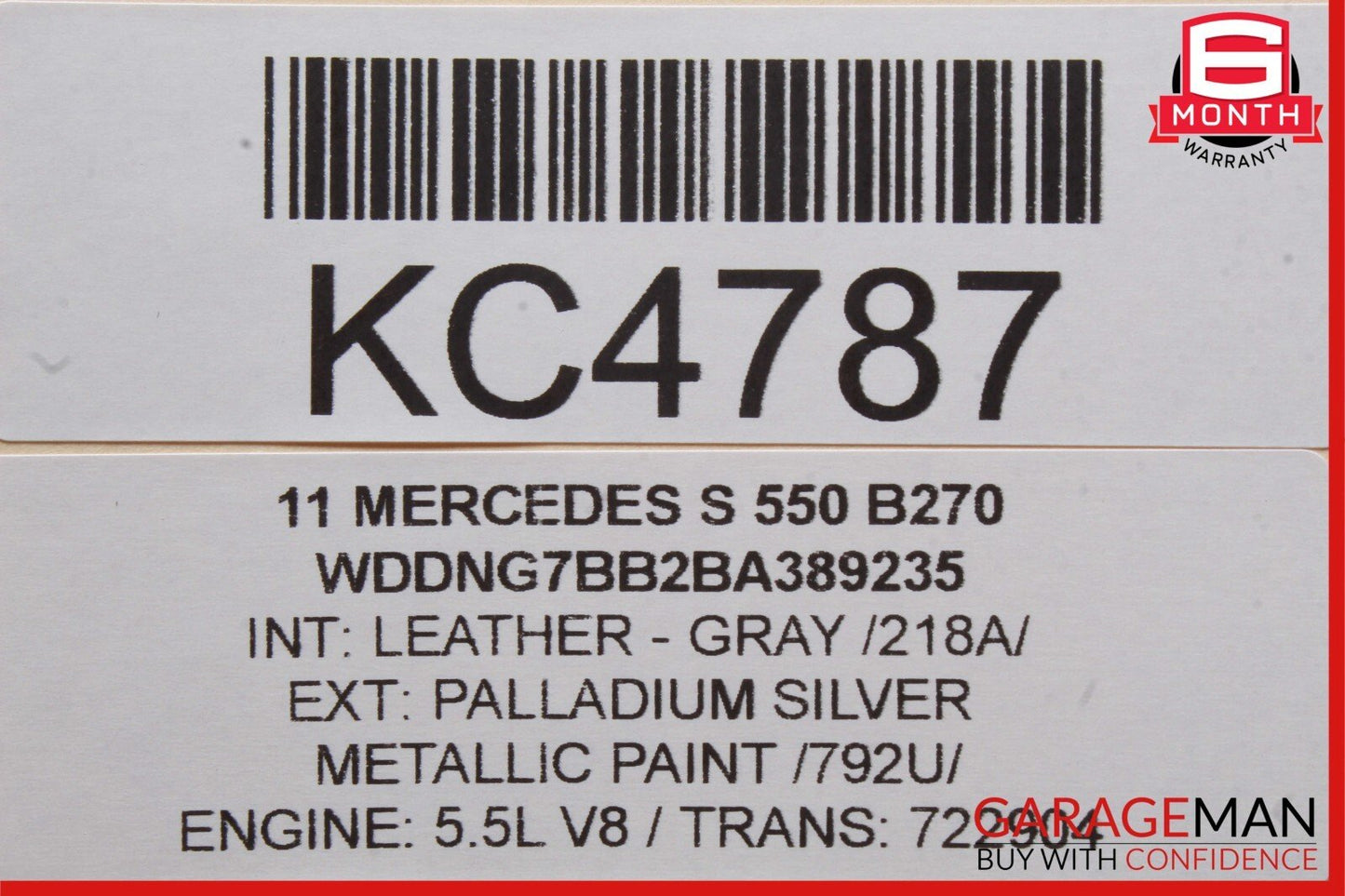10-14 Mercedes W221 S550 Front Headlight Voltage Regulator Ballast Module Unit