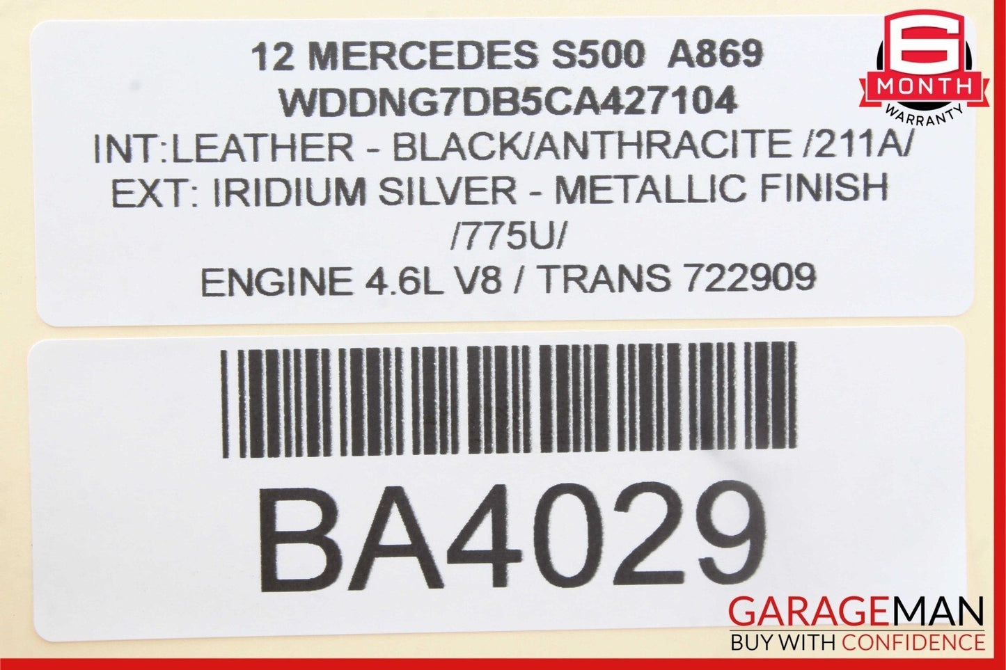 07-13 Mercedes W221 S500 S550 Trunk Lid Locking Hydraulic Pull Down Pump OEM