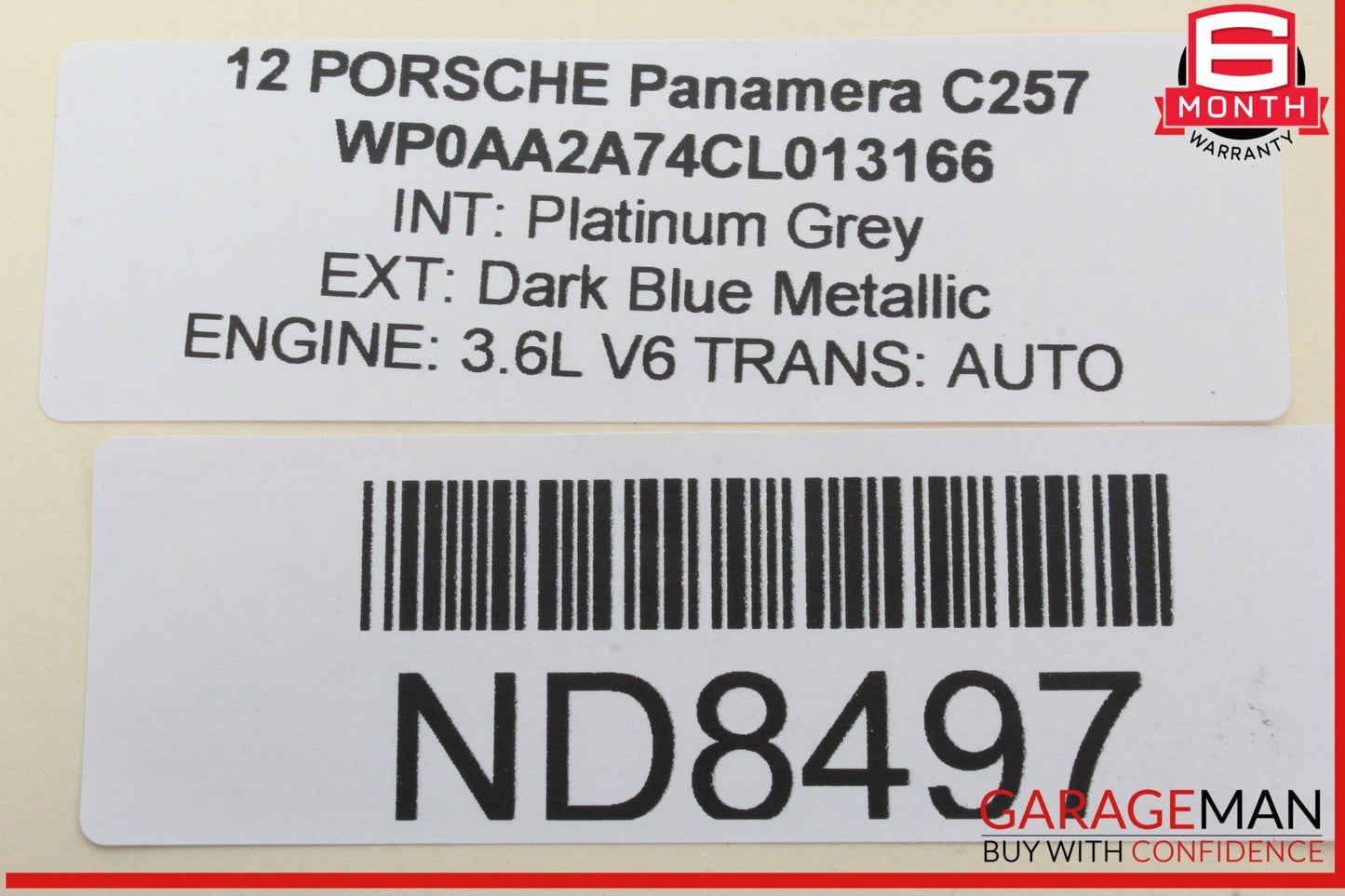 10-16 Porsche Panamera 970 Front Left Driver Side Seat Belt Black 34062442 OEM