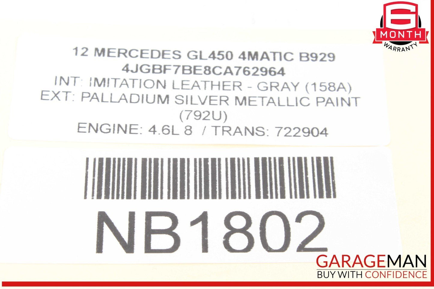 07-13 Mercedes X164 GL450 ML350 Driver Master Window Control Switch Black OEM