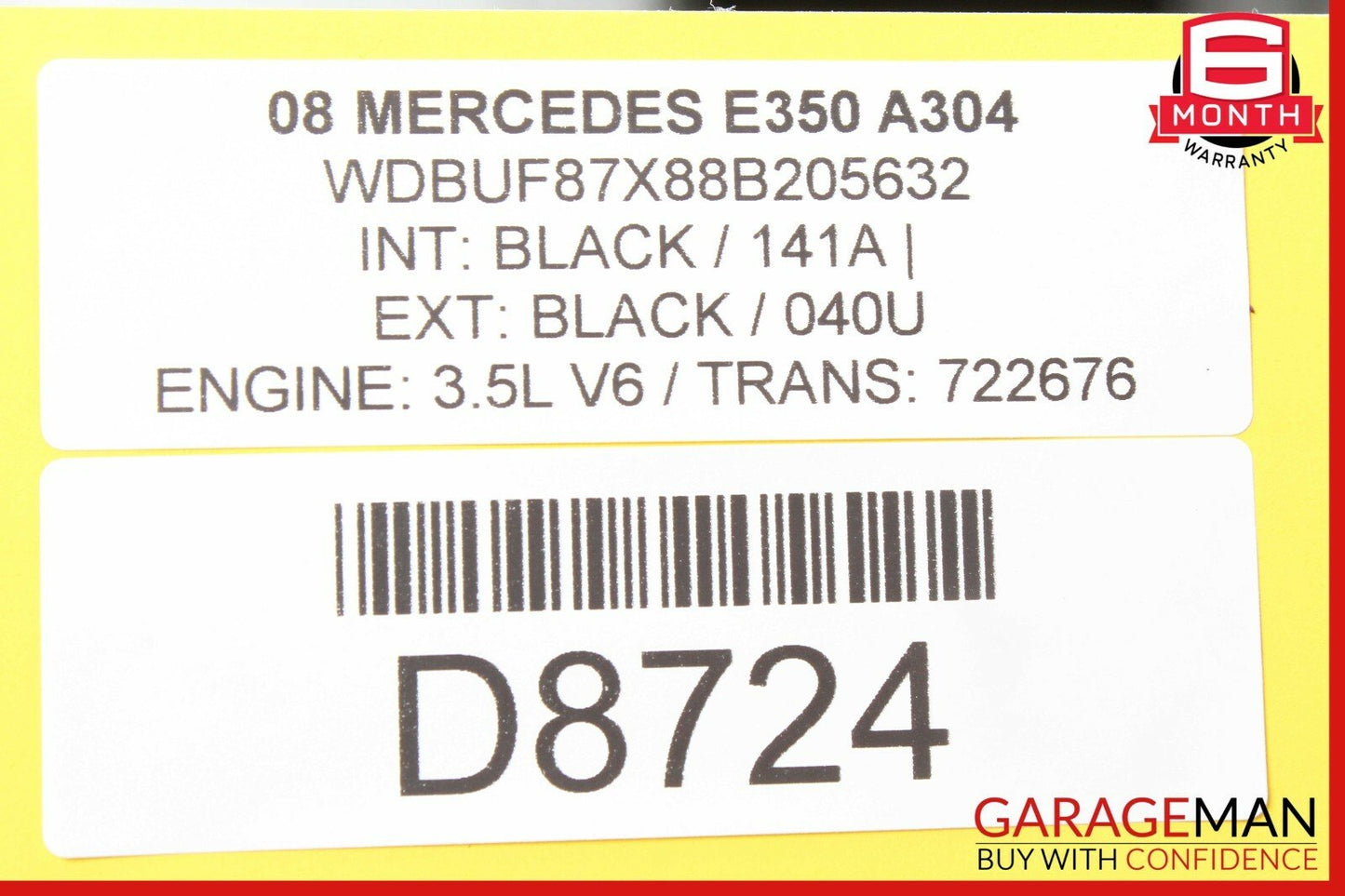 03-09 Mercedes W211 E350 E63 AMG Front Left Driver Side Door Lock Latch Actuator
