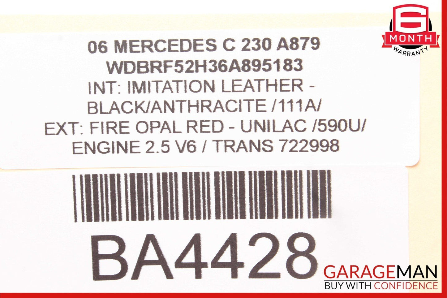 05-11 Mercedes W203 C230 SL500 CL500 Anti Theft Alarm Sensor Control Module
