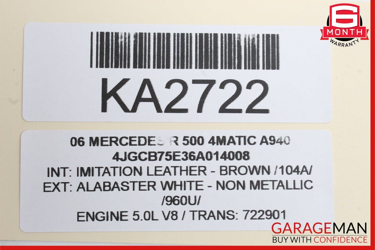 06-13 Mercedes W521 R500 GL450 ML350 Front Right Side Door Control Module OEM