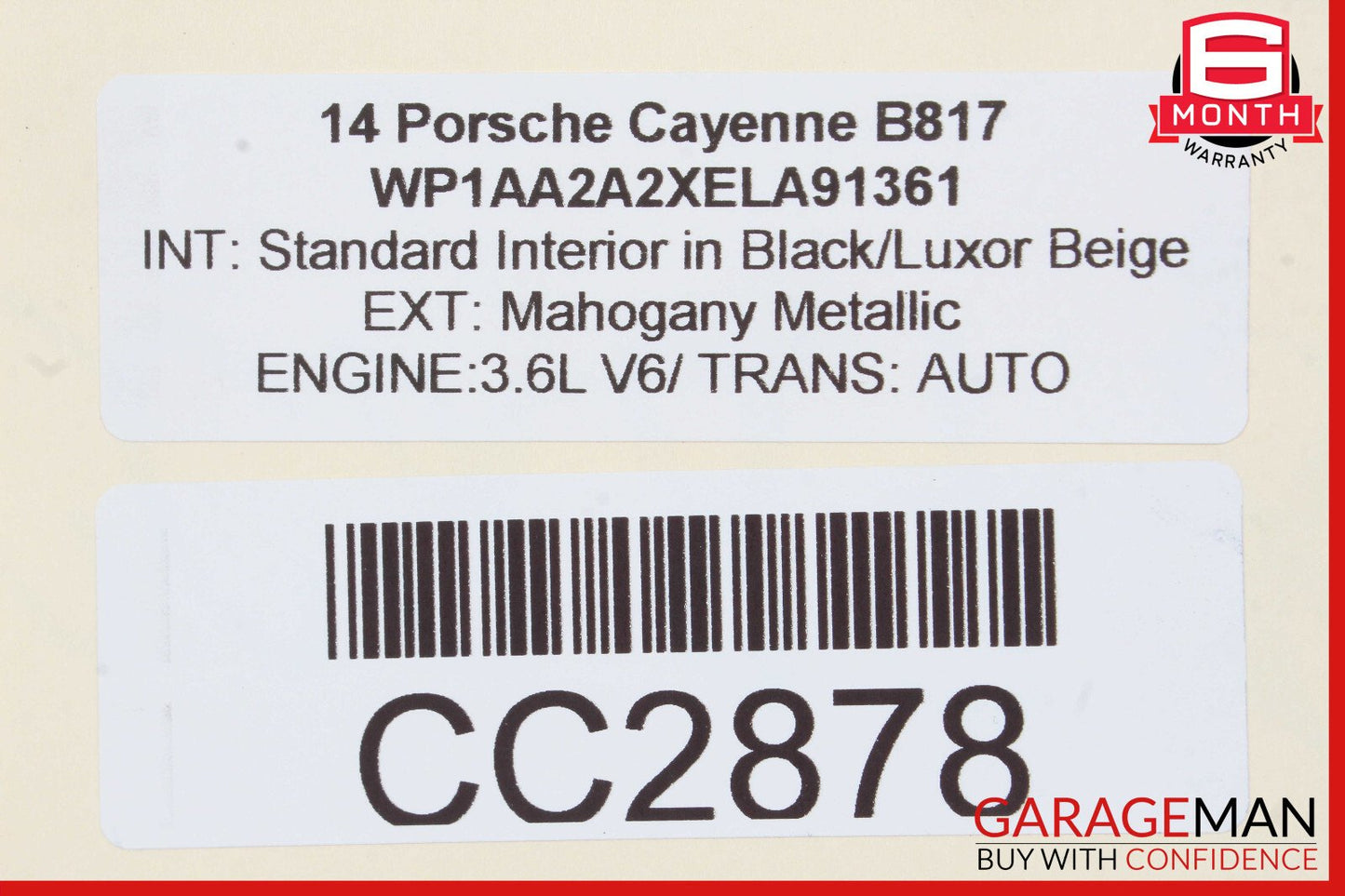 11-17 Porsche Cayenne 958 3.6L V6 AT Automatic Transmission Assembly OEM 84k