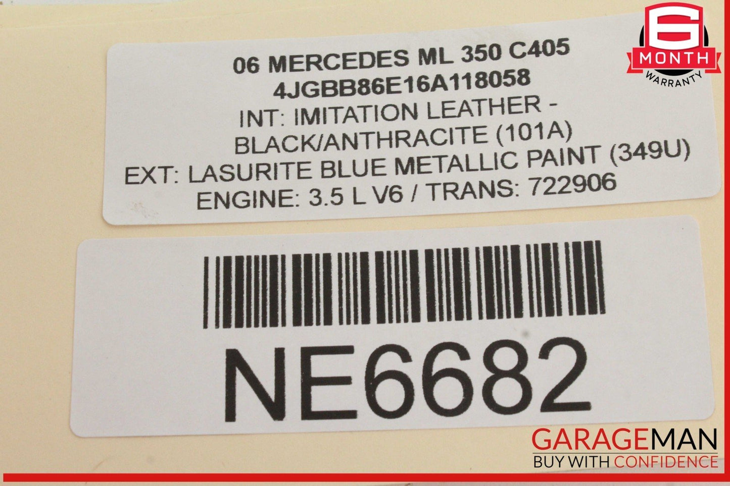 Mercedes W164 ML350 Voice Communication Control Module Unit 2218708726 OEM
