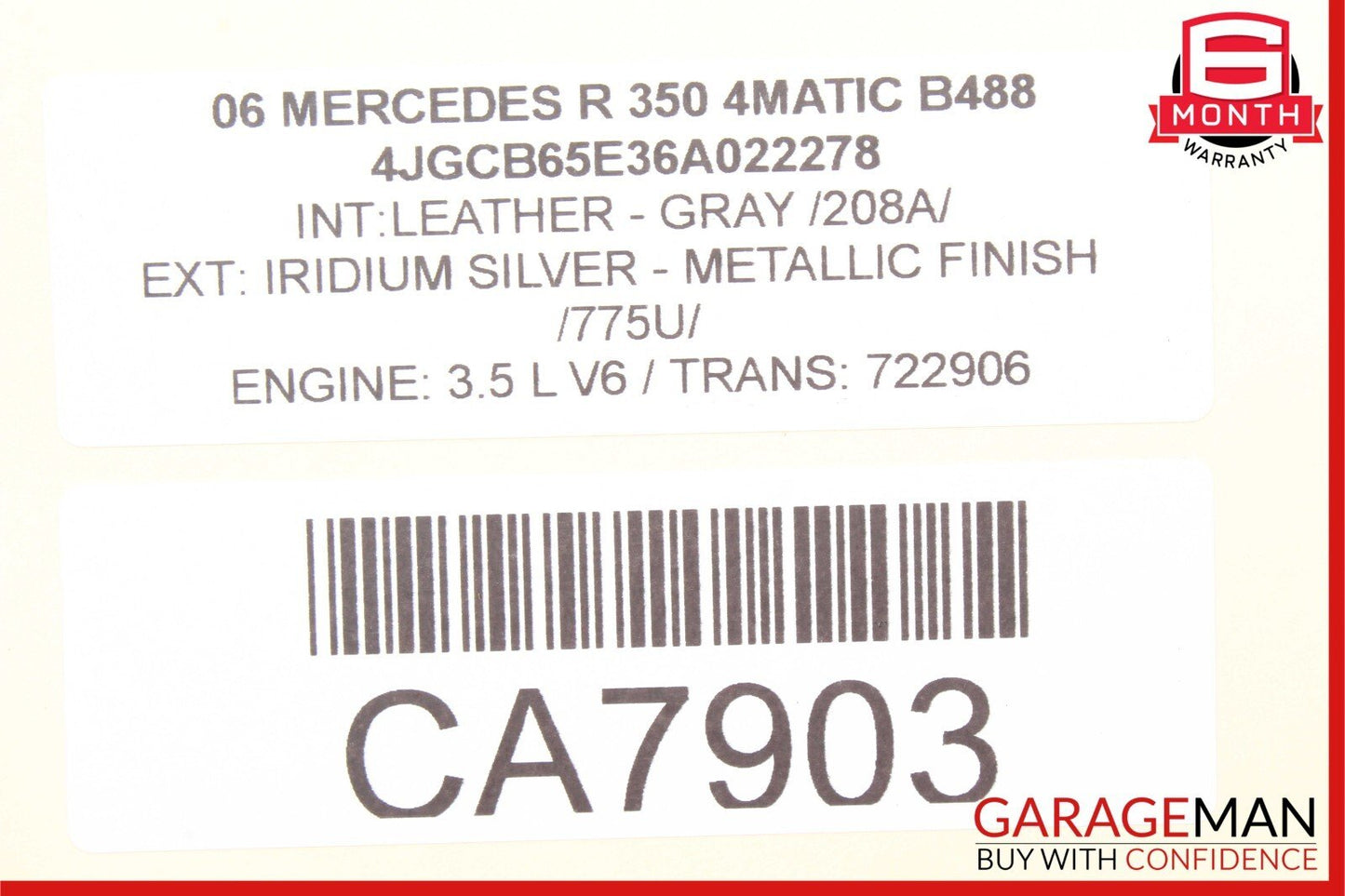 06-10 Mercedes W251 R350 R500 Front Center Dashboard Hazard ESP Control Switch