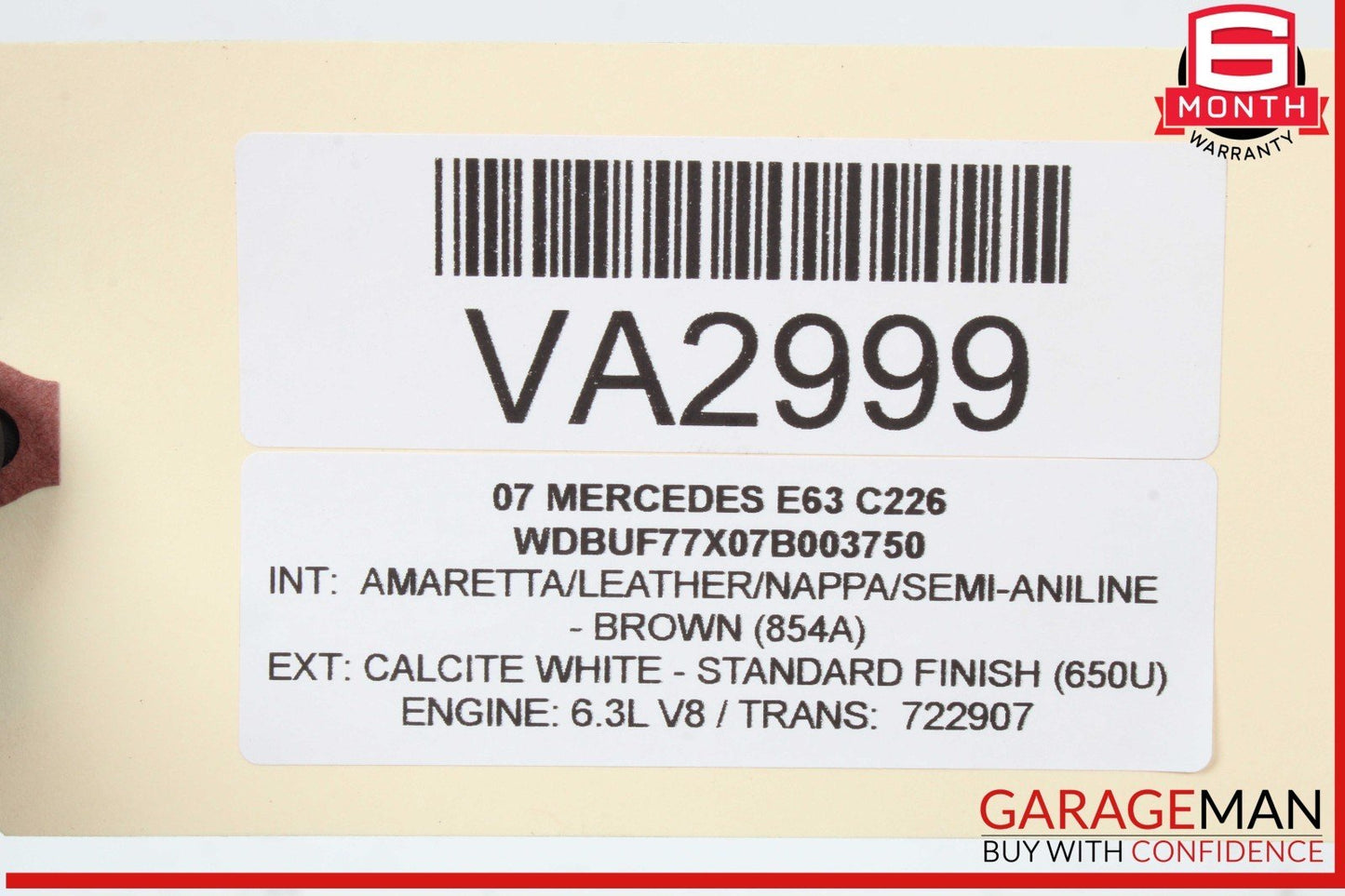 03-11 Mercedes W211 E63 AMG Rear Left Side Thrust Arm Lower Control Arm OEM