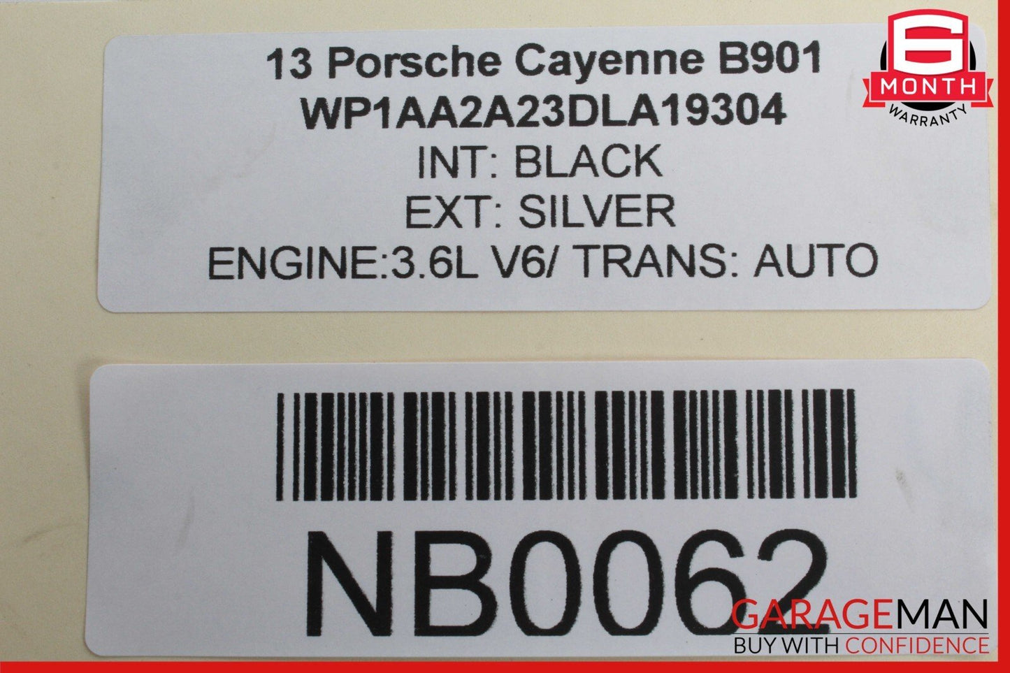11-14 Porsche Cayenne 958 3.6L Ignition Coil Coils Set of 6 OEM