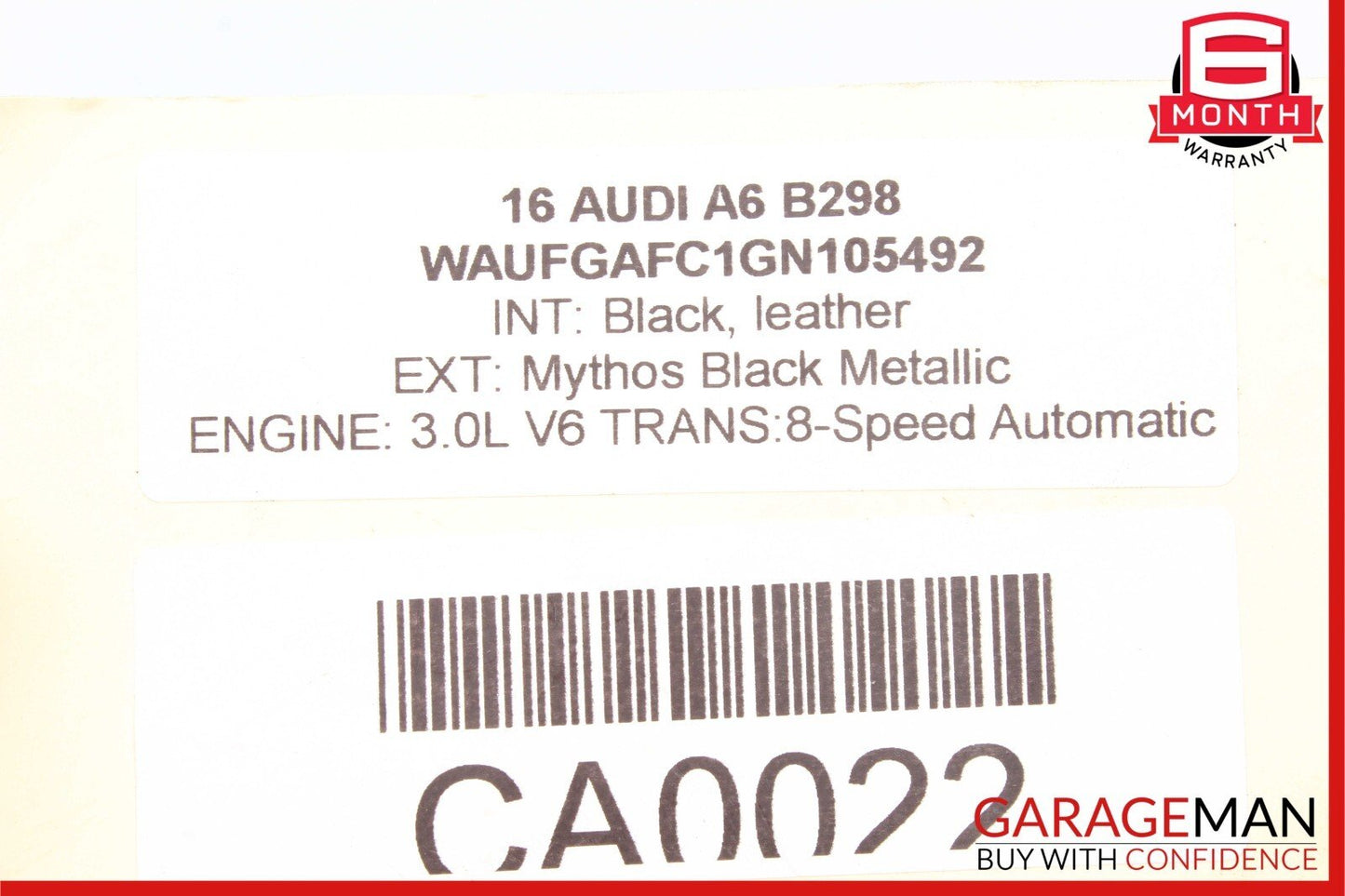 12-18 Audi A6 Q5 A7 Rear Trunk Lid Exterior Release Handle w/ Park Assist Camera