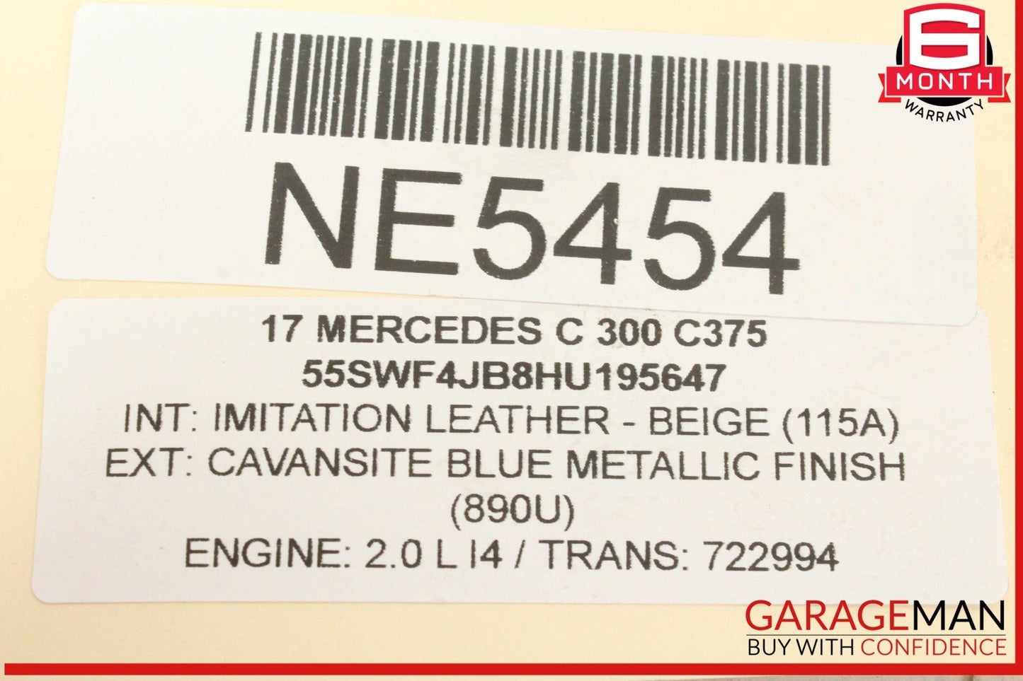 15-20 Mercedes W205 C300 AC A/C Air Conditioning Compressor 0008304002 OEM