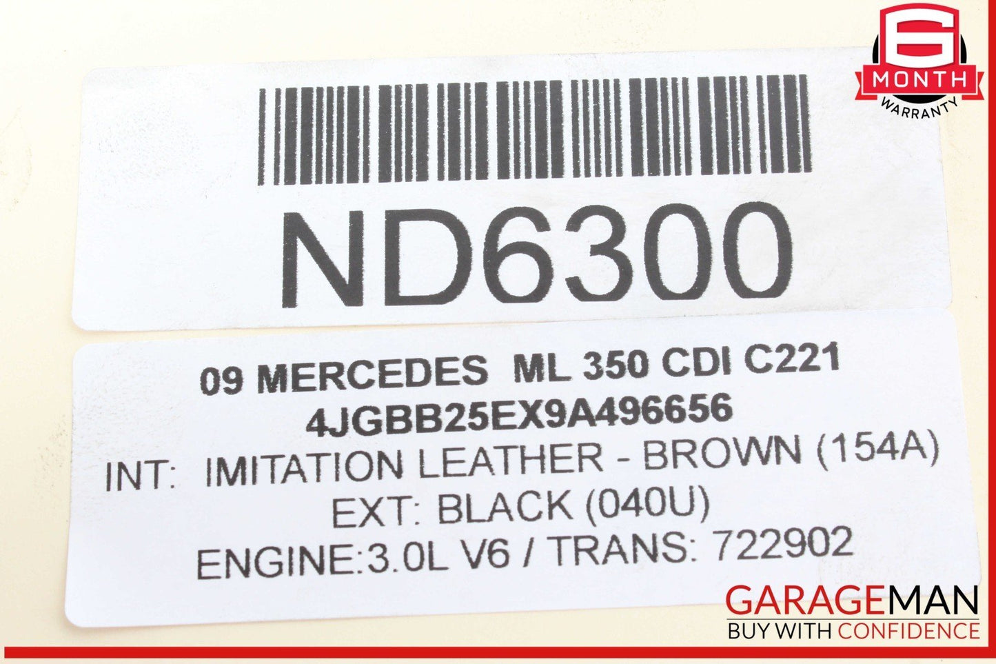 06-12 Mercedes W164 ML350 CDI Front Left Side CV Axle Shaft Driveshaft OEM
