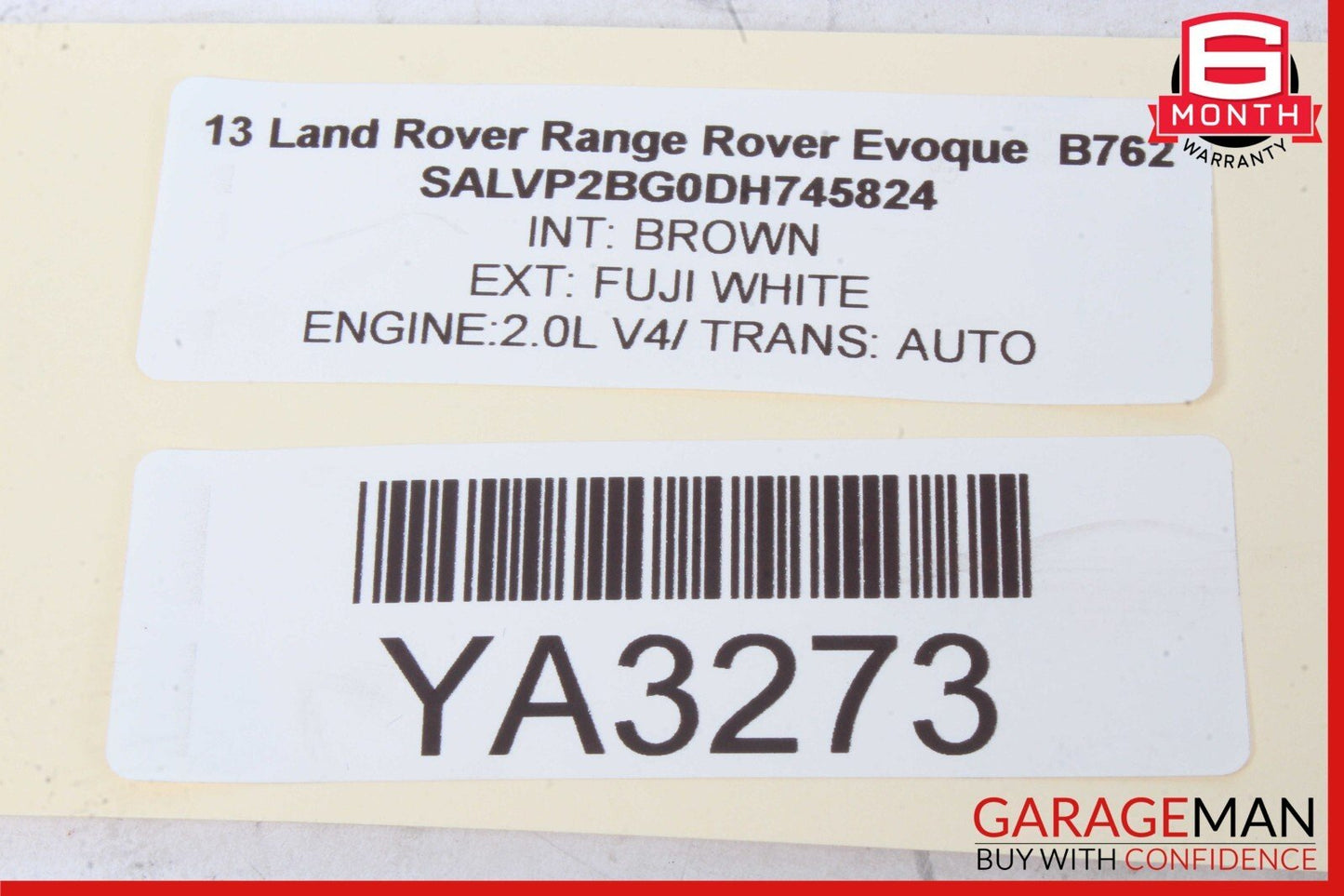 12-15 Land Rover Range Rover Evoque L538 Center Console Armrest Arm Rest Cover