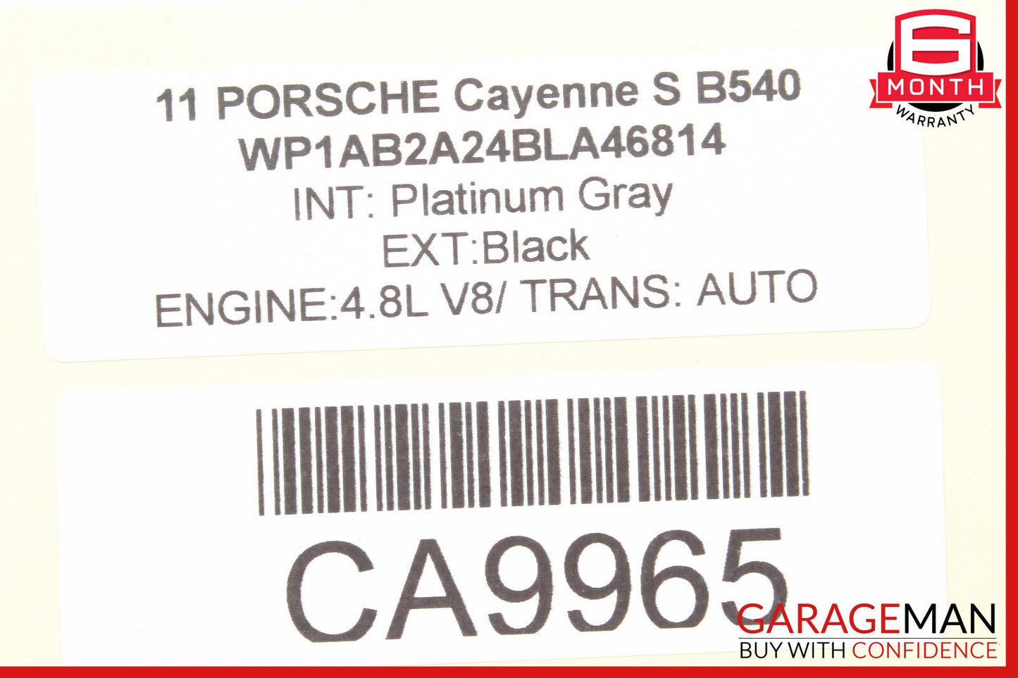 11-17 Porsche Cayenne 958 Front Left Driver Side Lower Control Arm OEM