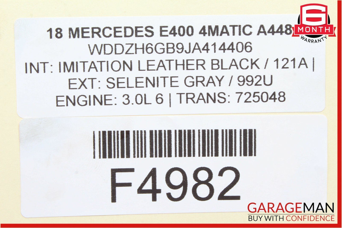 16-18 Mercedes W213 E400 Front Right Passenger Side Suspension Upper Control Arm