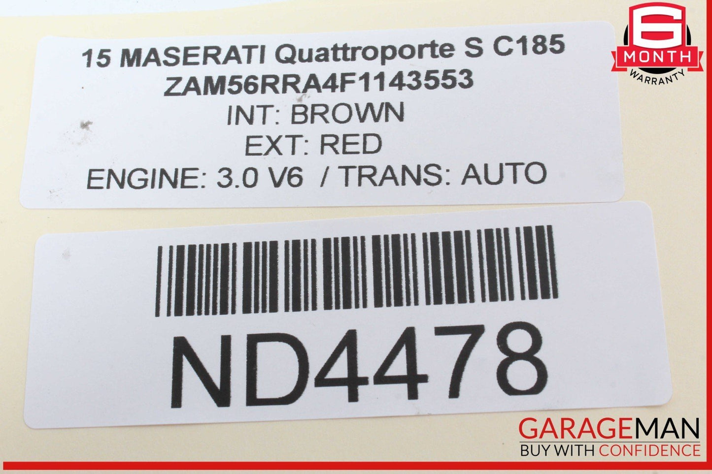 14-17 Maserati Quattroporte S Rear Right or Left Lower Control Arm 670002808 OEM