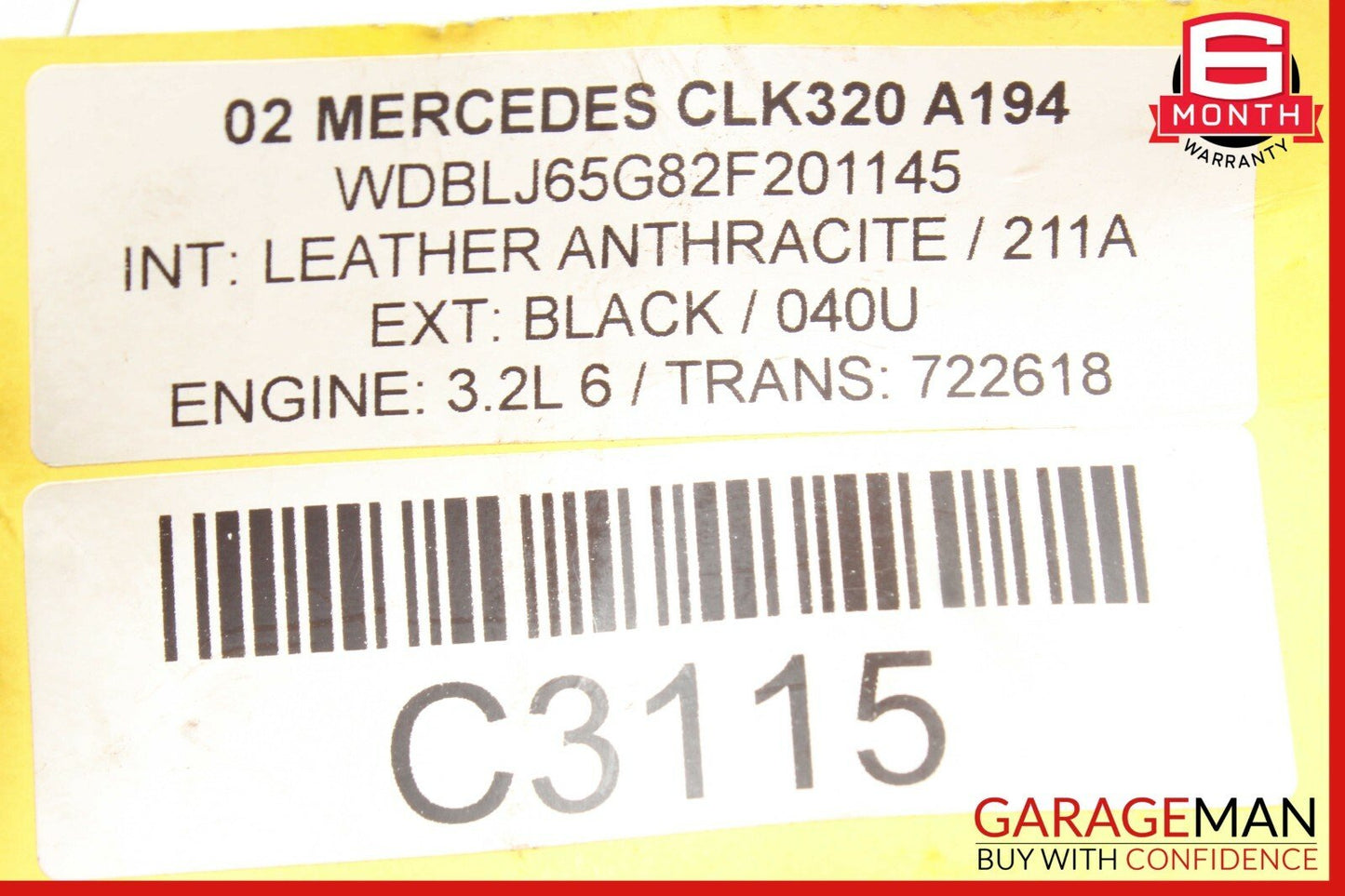 98-02 Mercedes E300 CLK320 Steering Column Turn Signal Wiper Control Arm OEM