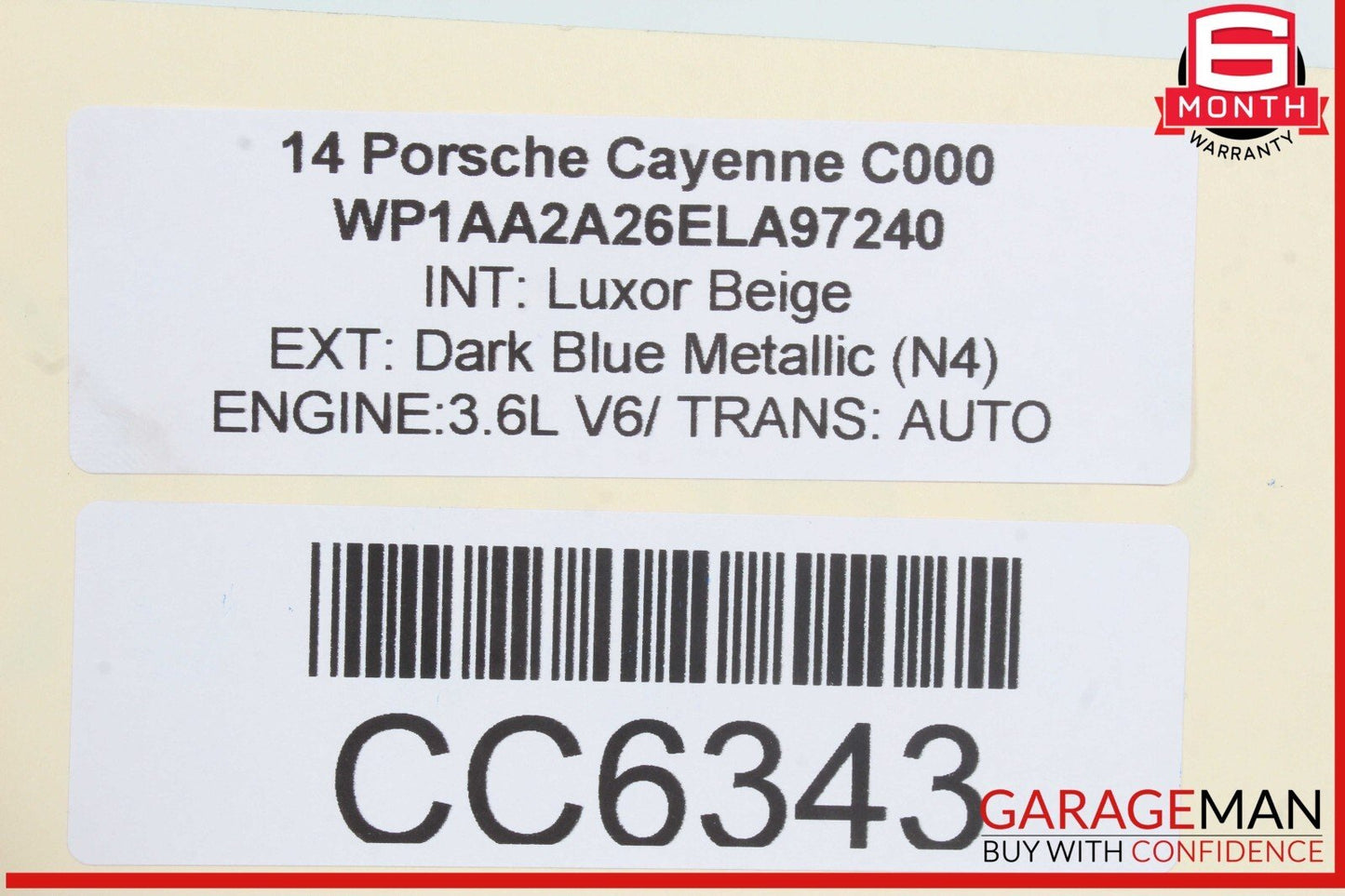 11-18 Porsche Cayenne 958 3.6L VR6 Rear Differential Diff Axle Carrier OEM