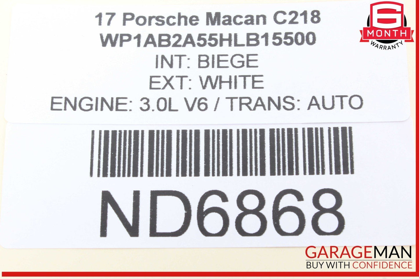 15-24 Porsche Macan 95B Parking Brake Module Control Unit 95B907801C OEM