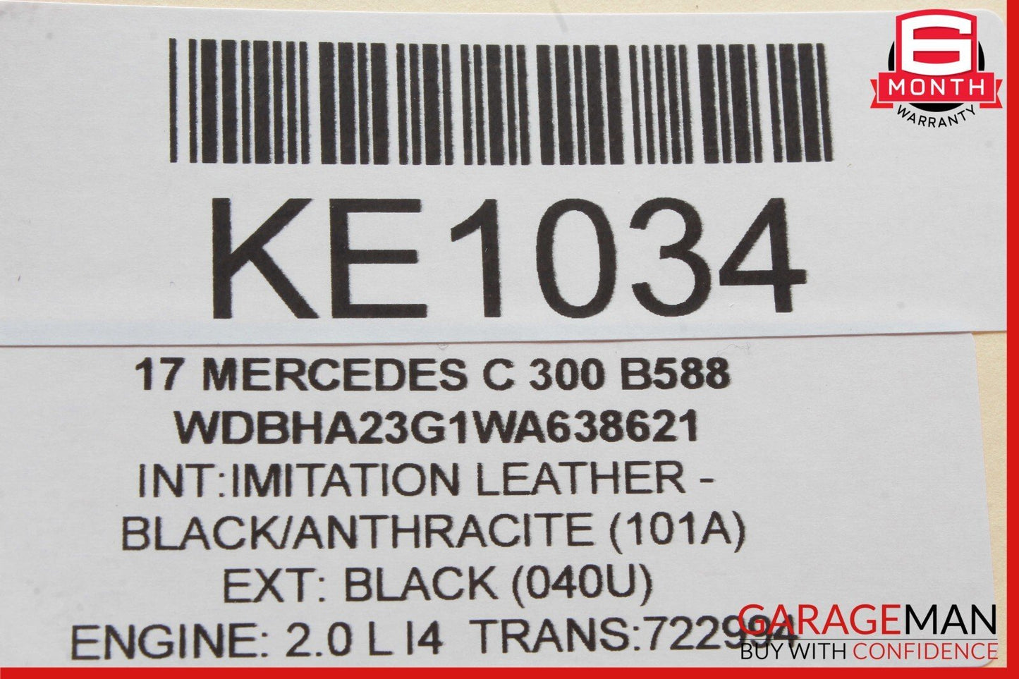 14-19 Mercedes W205 C300 GLC350 S550 Keyless Go Entry Control Module Unit