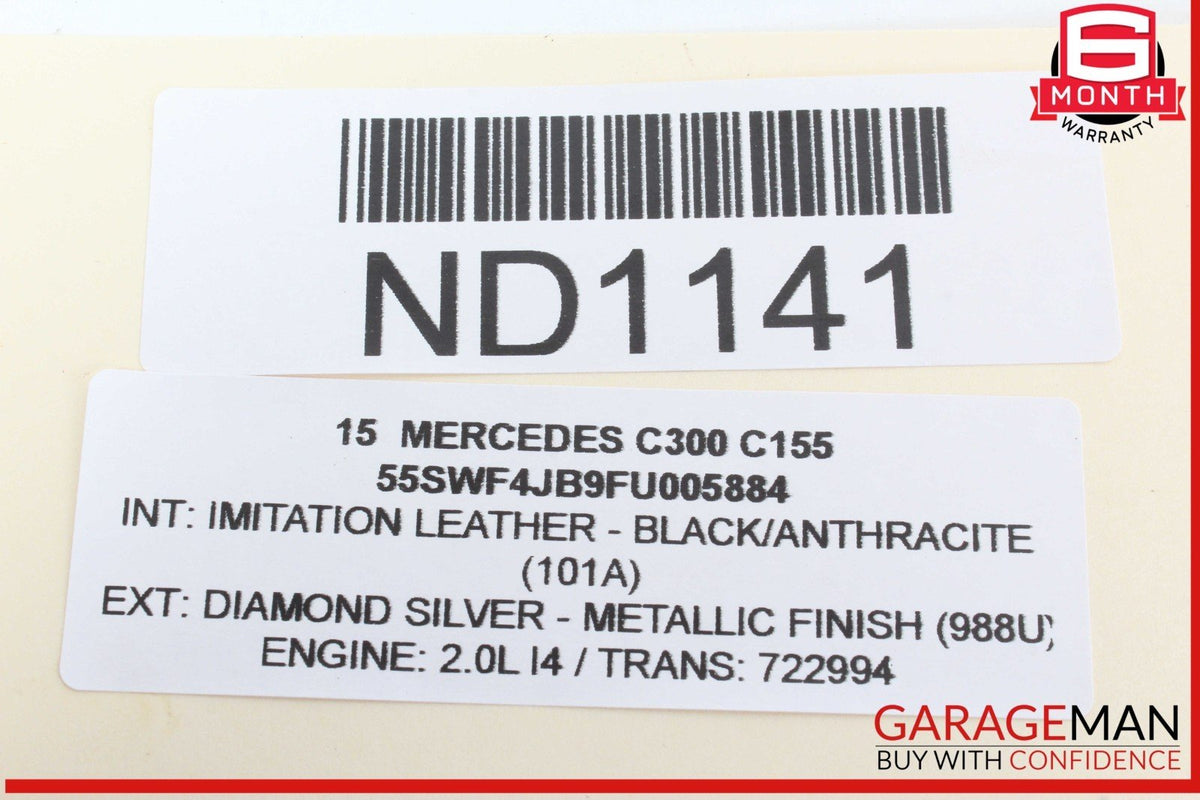15-20 Mercedes W205 C300 GLC300 Rear Left Side Door Window Regulator Motor OEM