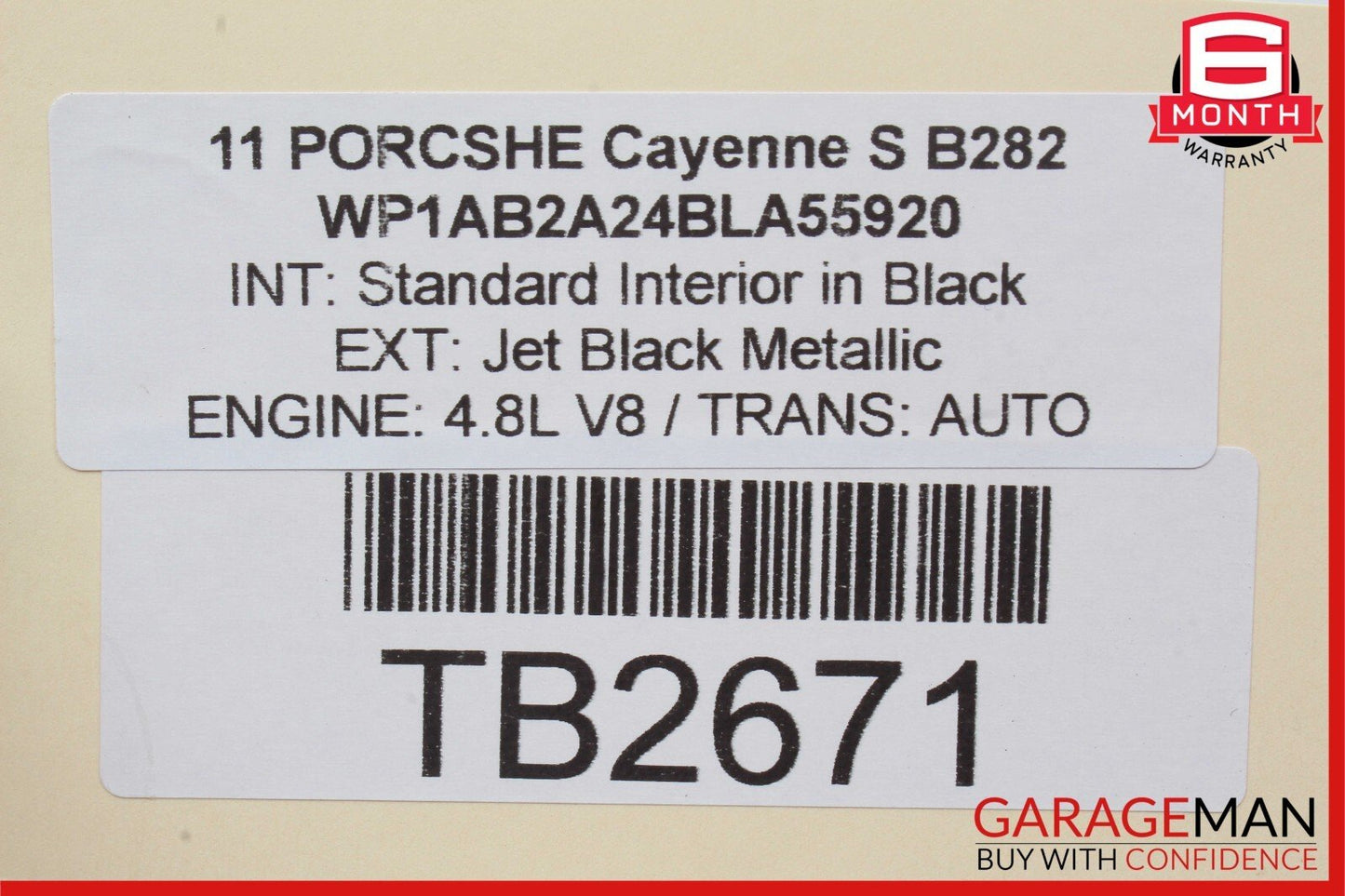 11-17 Porsche Cayenne 958 S Upper Trunk Cargo Luggage Interior Light Lamp OEM