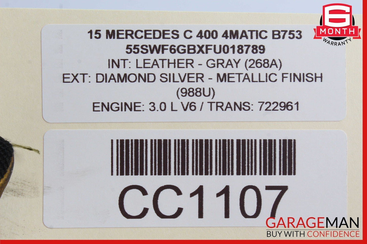 15-20 Mercedes W205 C400 Rear Left or Right Suspension Lower Control Arm OEM