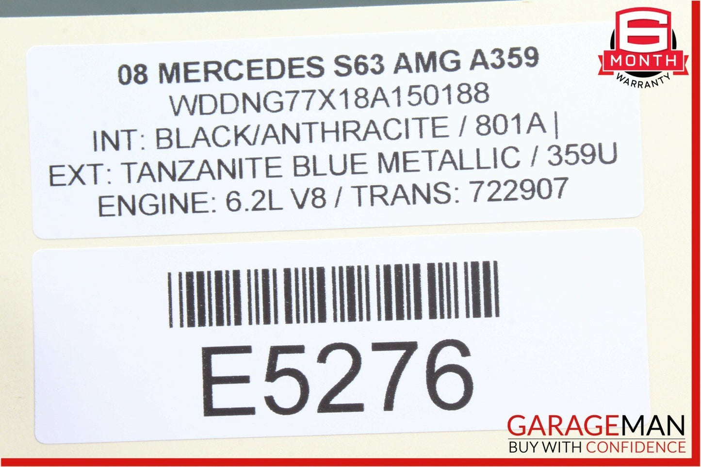 07-13 Mercedes W221 S63 Trunk Hinge Bracket Left Driver Side OEM